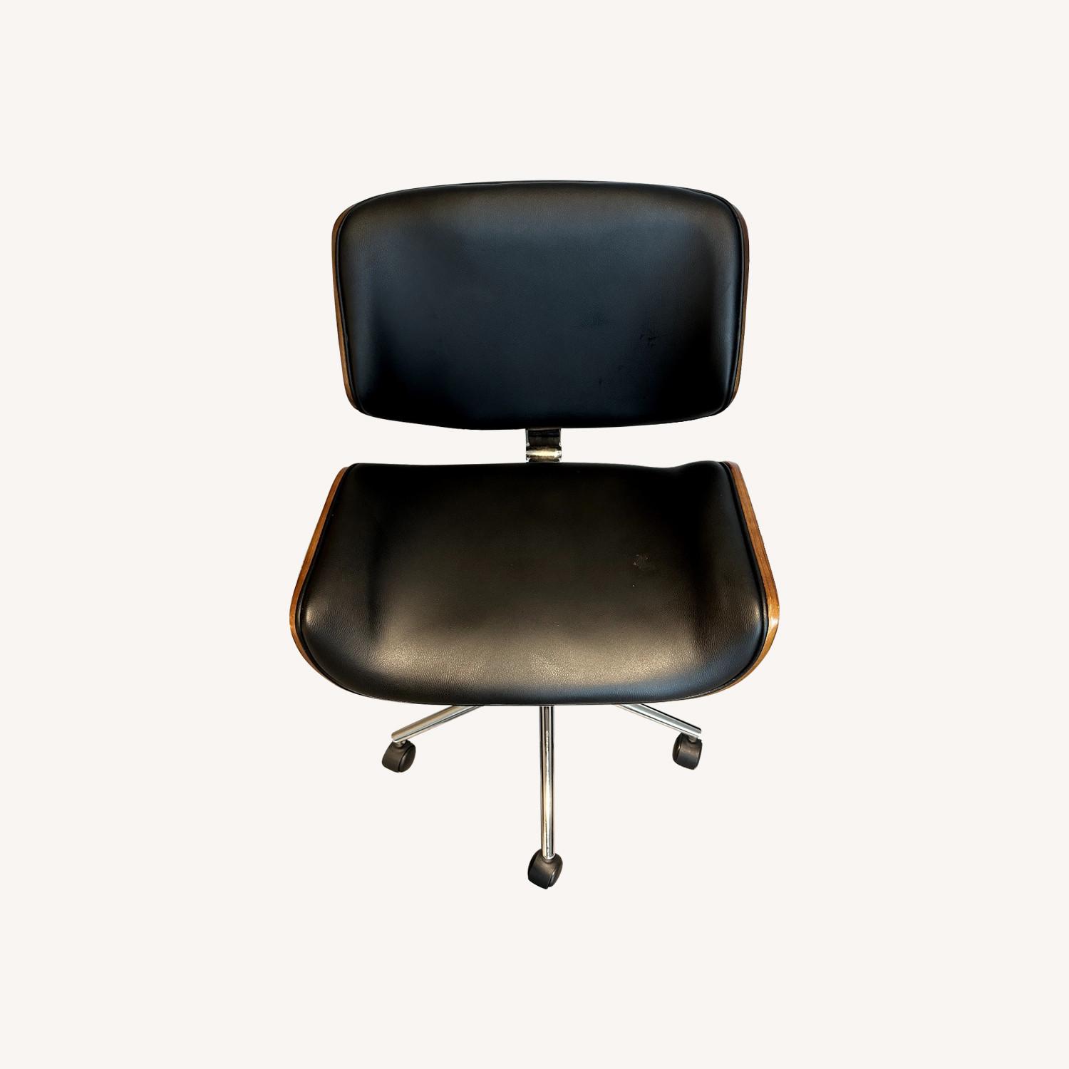 Ashley Desk Chair Black Brown - image-0