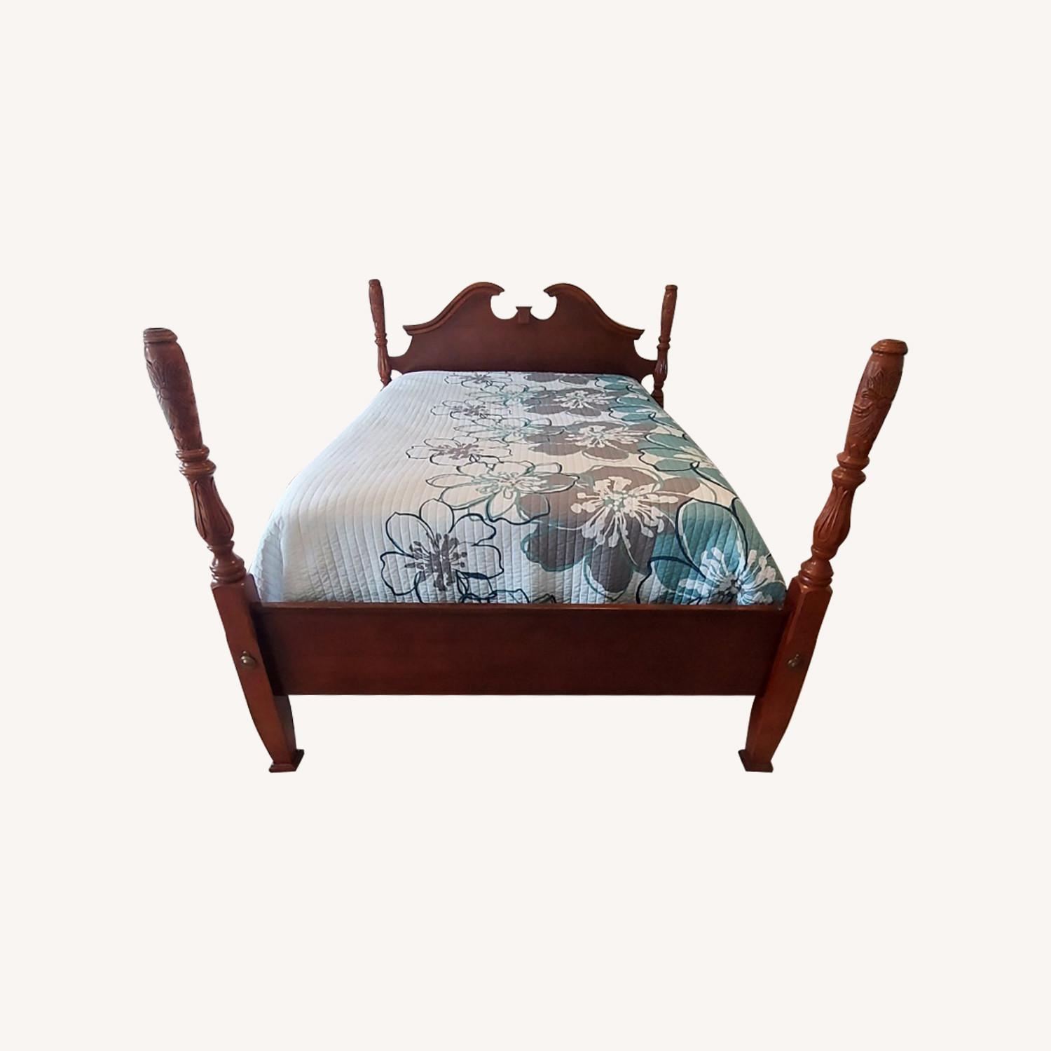 Full Size, Adjustable Height Bed Frame - image-0