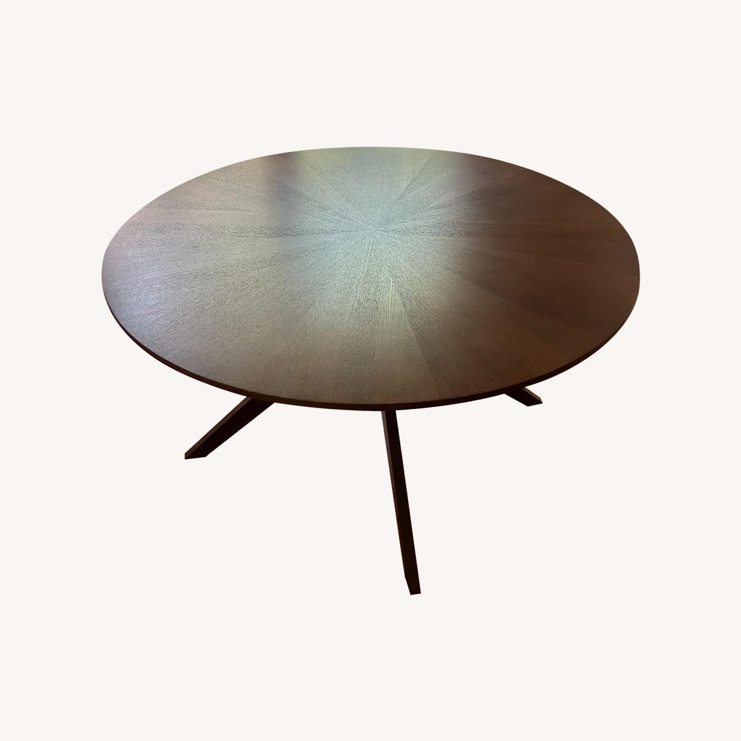 Article Conan Walnut Round Dining Table - image-0