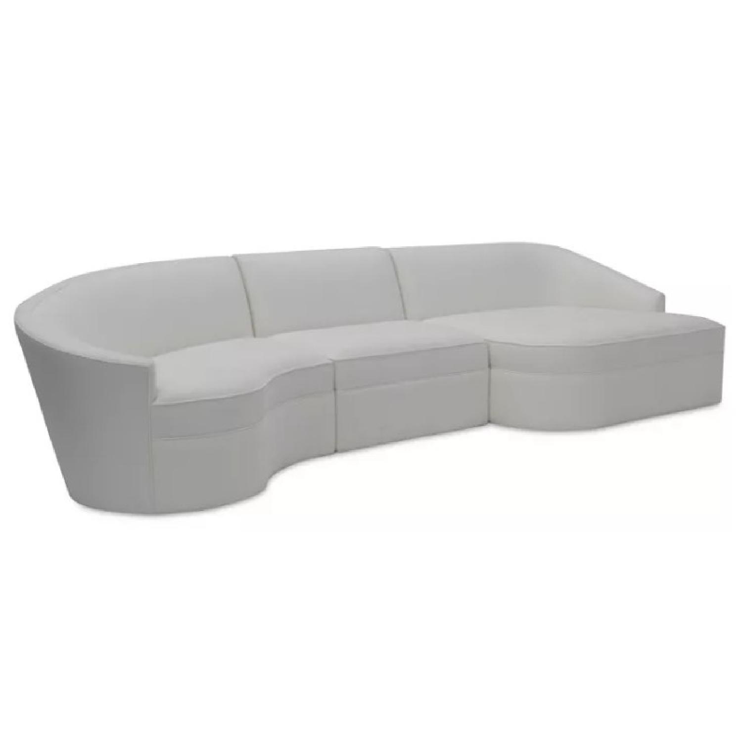 Macy's Maylah White Sectional - image-4
