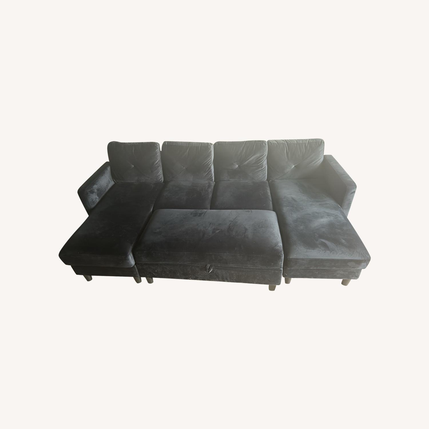 HONBAY Sleeper Sectional Sofa Set - image-0