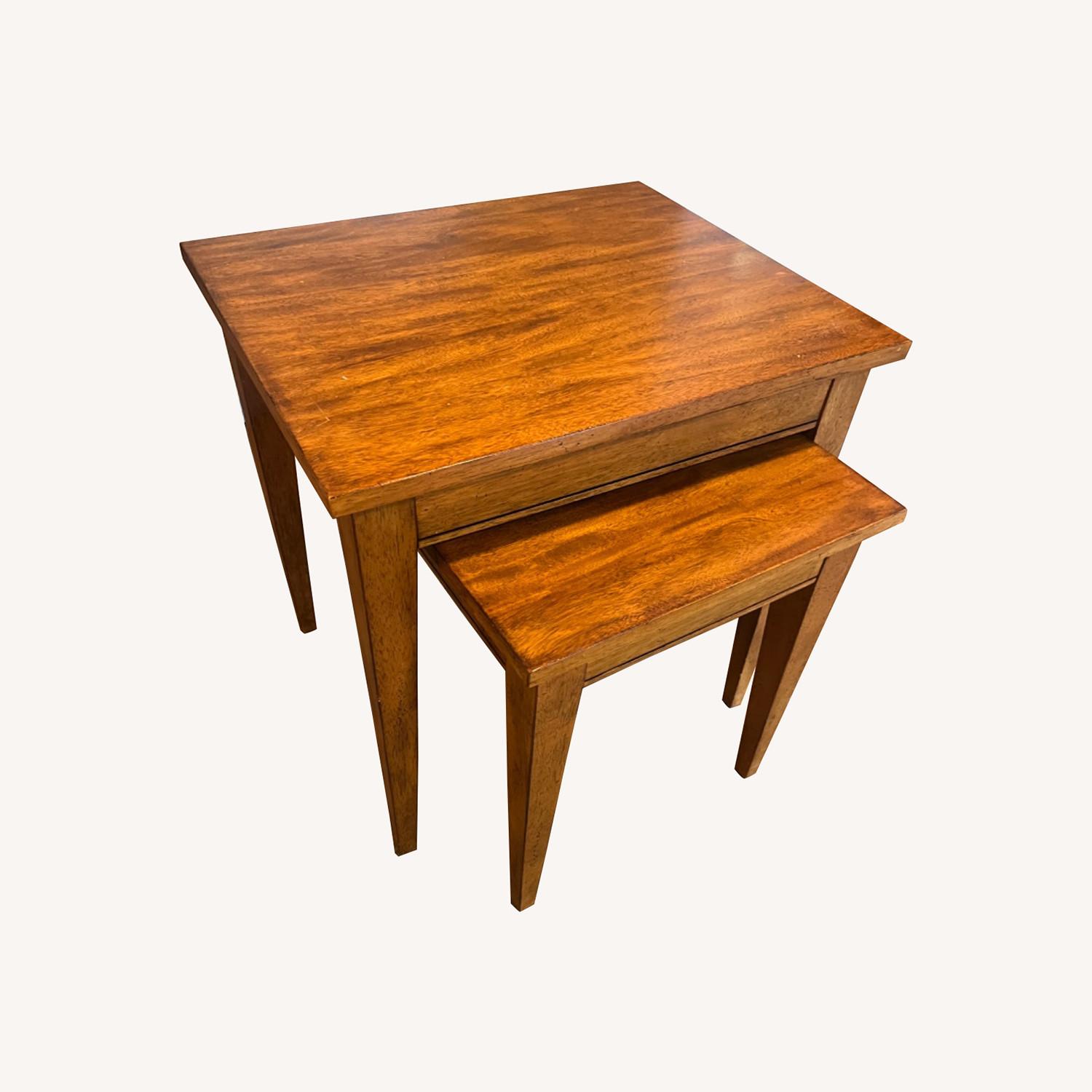 [最終価格]ETHAN ALLENアメリカ製サイドテーブル Ethan Allen Tango Nesting tables - AptDeco