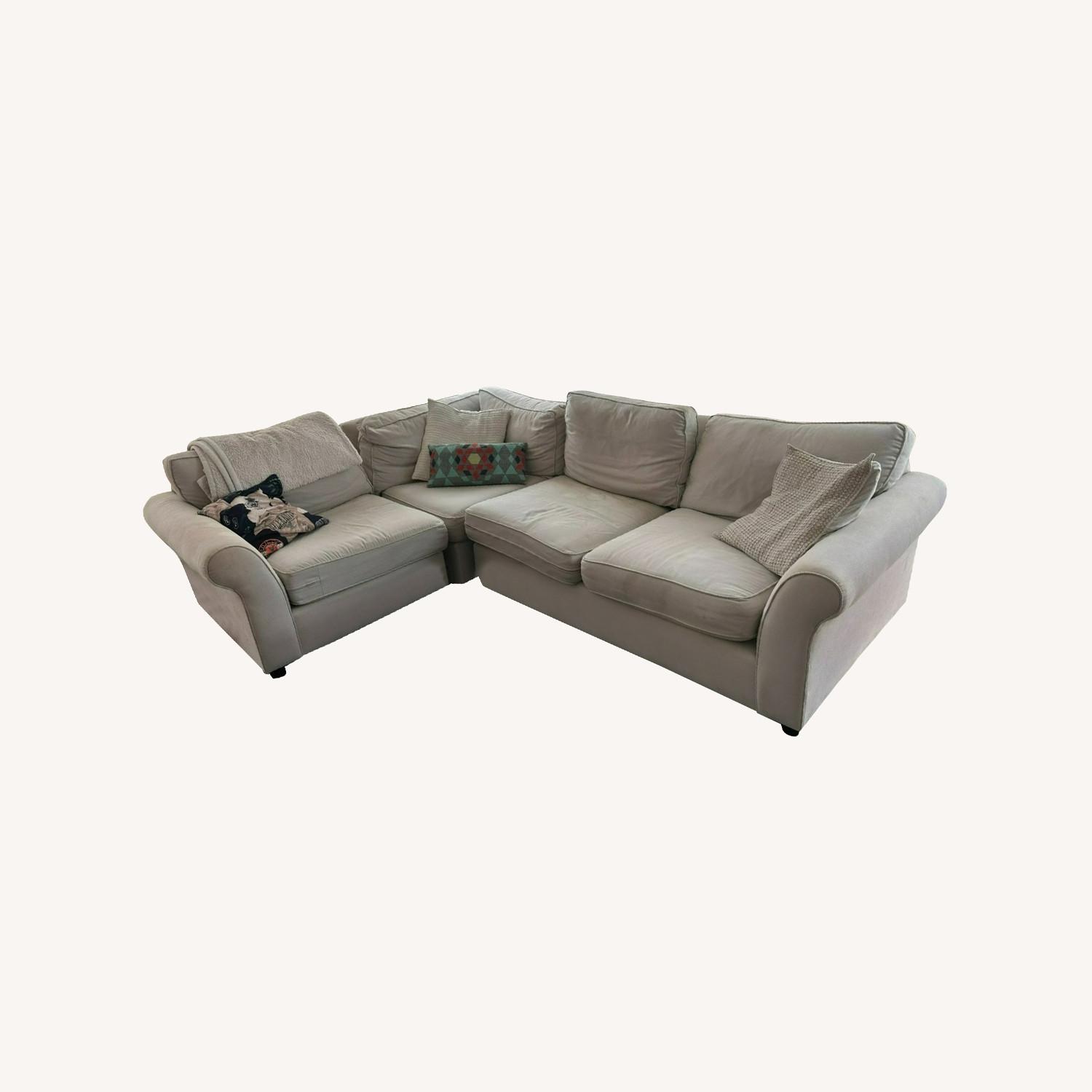 Pottery Barn Off-White Sectional - image-0