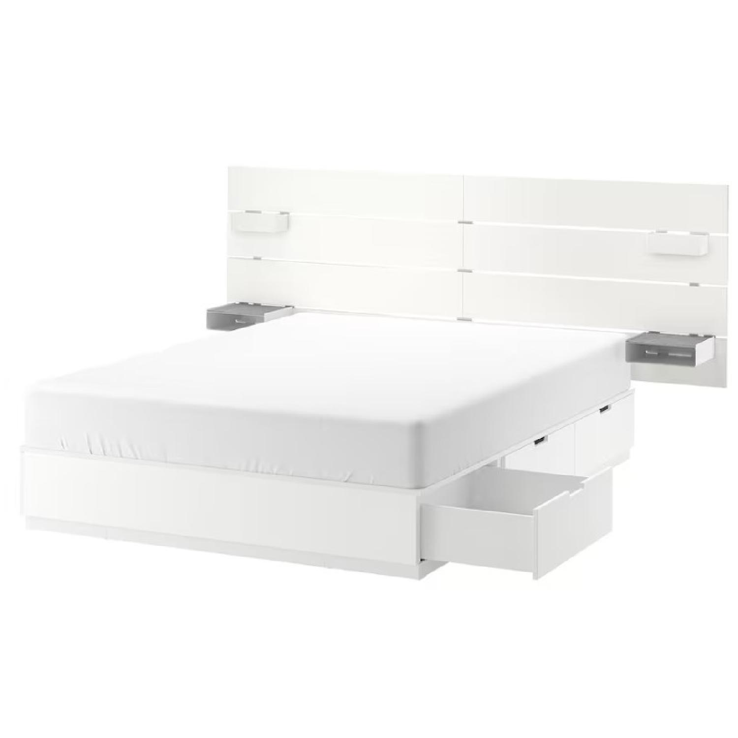 IKEA NORDLI Bed with Headboard and Storage - image-4