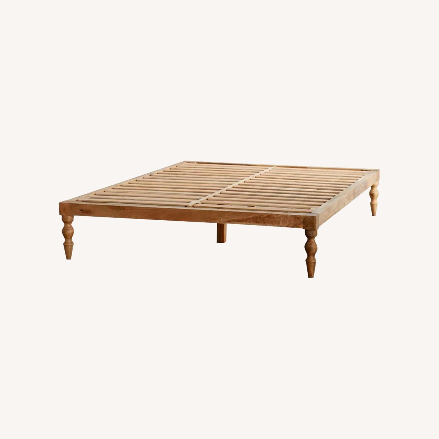 Urban Outfitters Bohemian Platform Bed in Natural Wood Queen - image-5