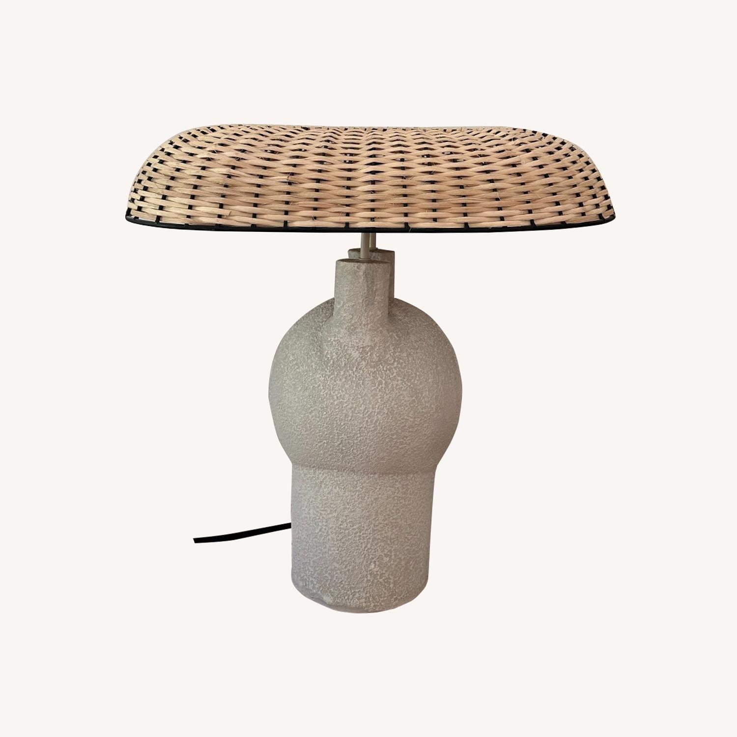 Crate & Barrel Woven Avena Lamp - image-0