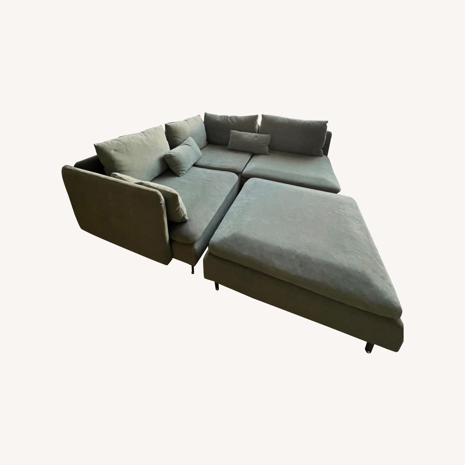 Modular IKEA Sofa with Ottoman - image-0