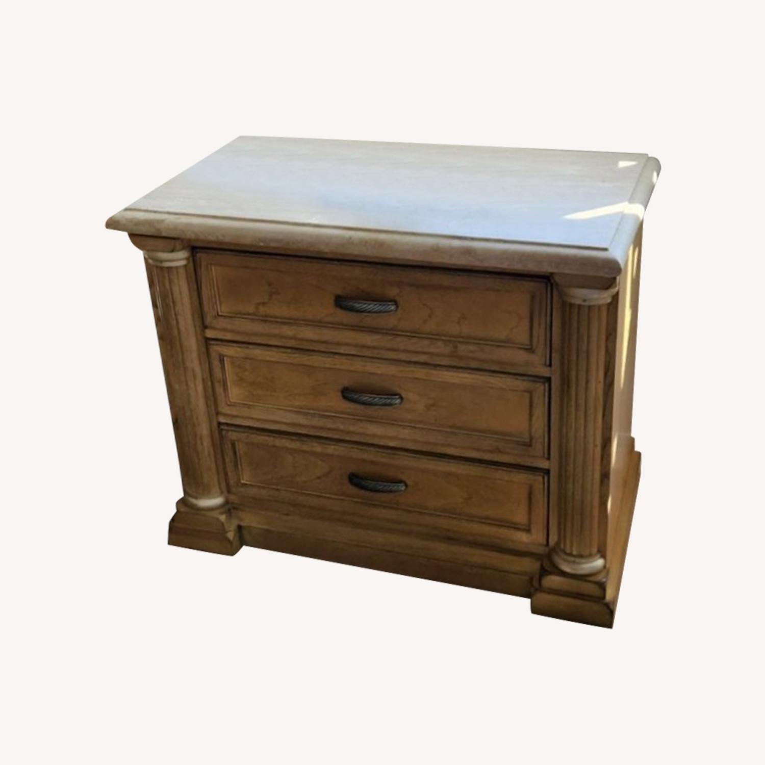 Drexel Heritage Corbel Nightstands - AptDeco