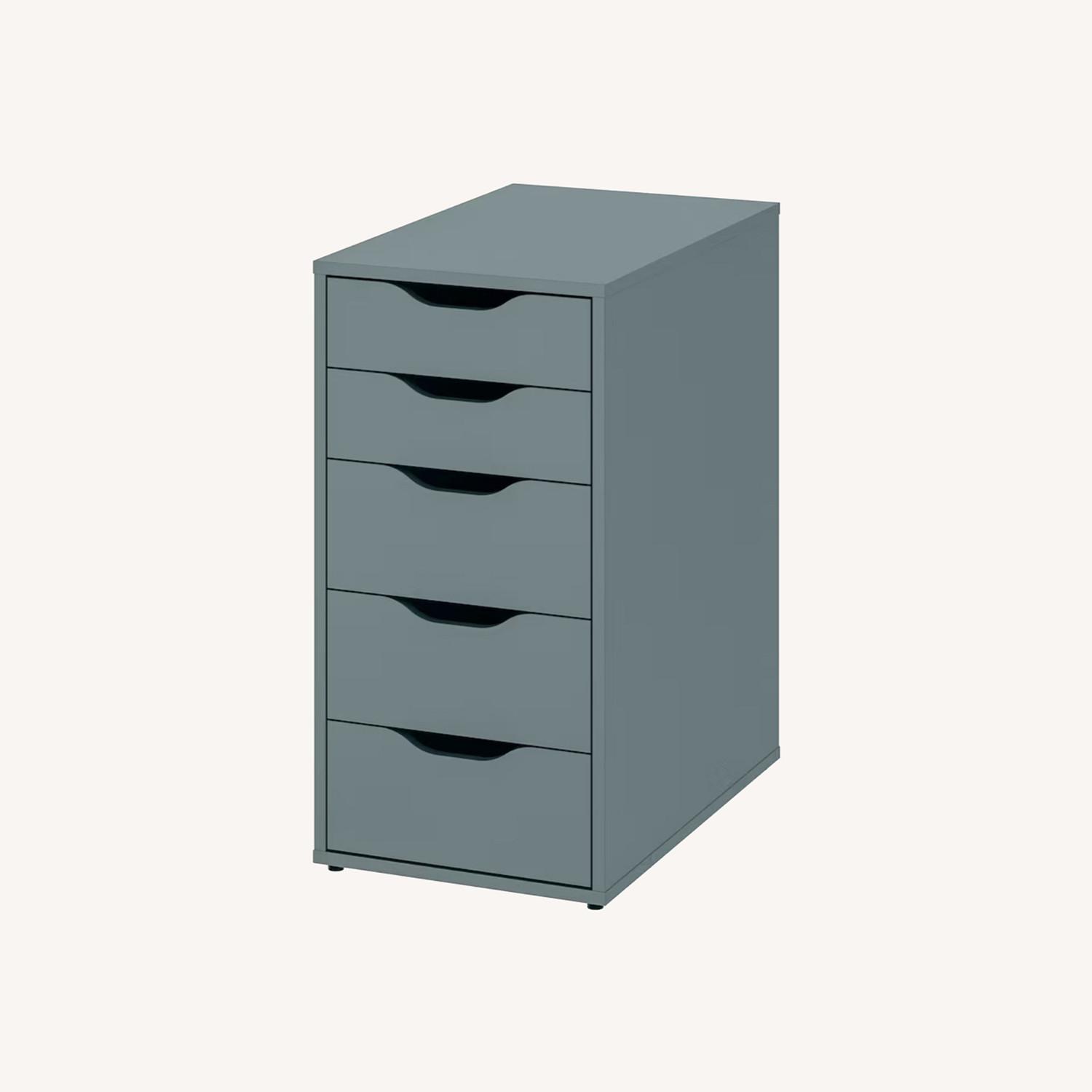IKEA ALEX Gray-turquoise Drawer Unit - image-0