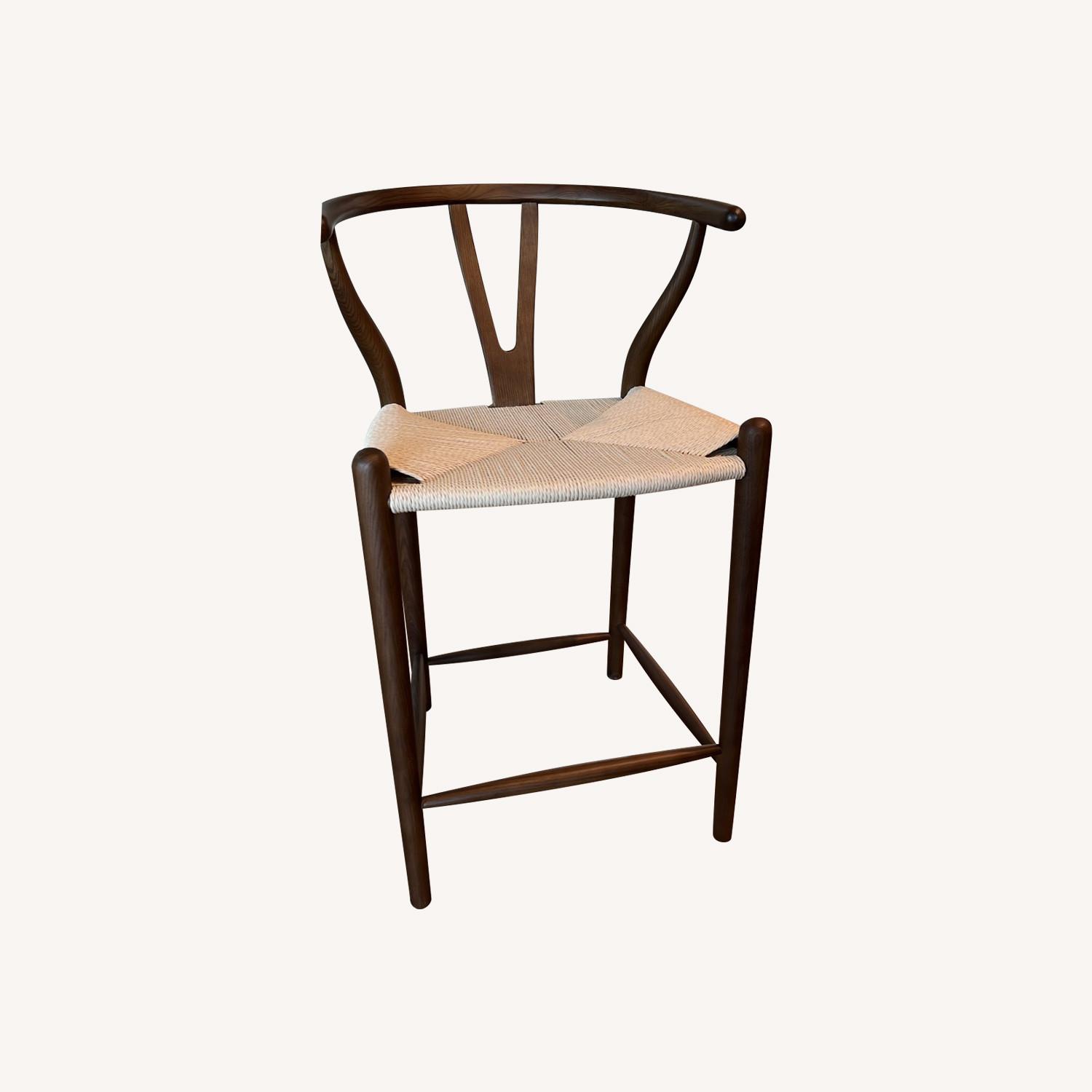 Rove Concepts Wishbone Counter Stools Walnut - image-0