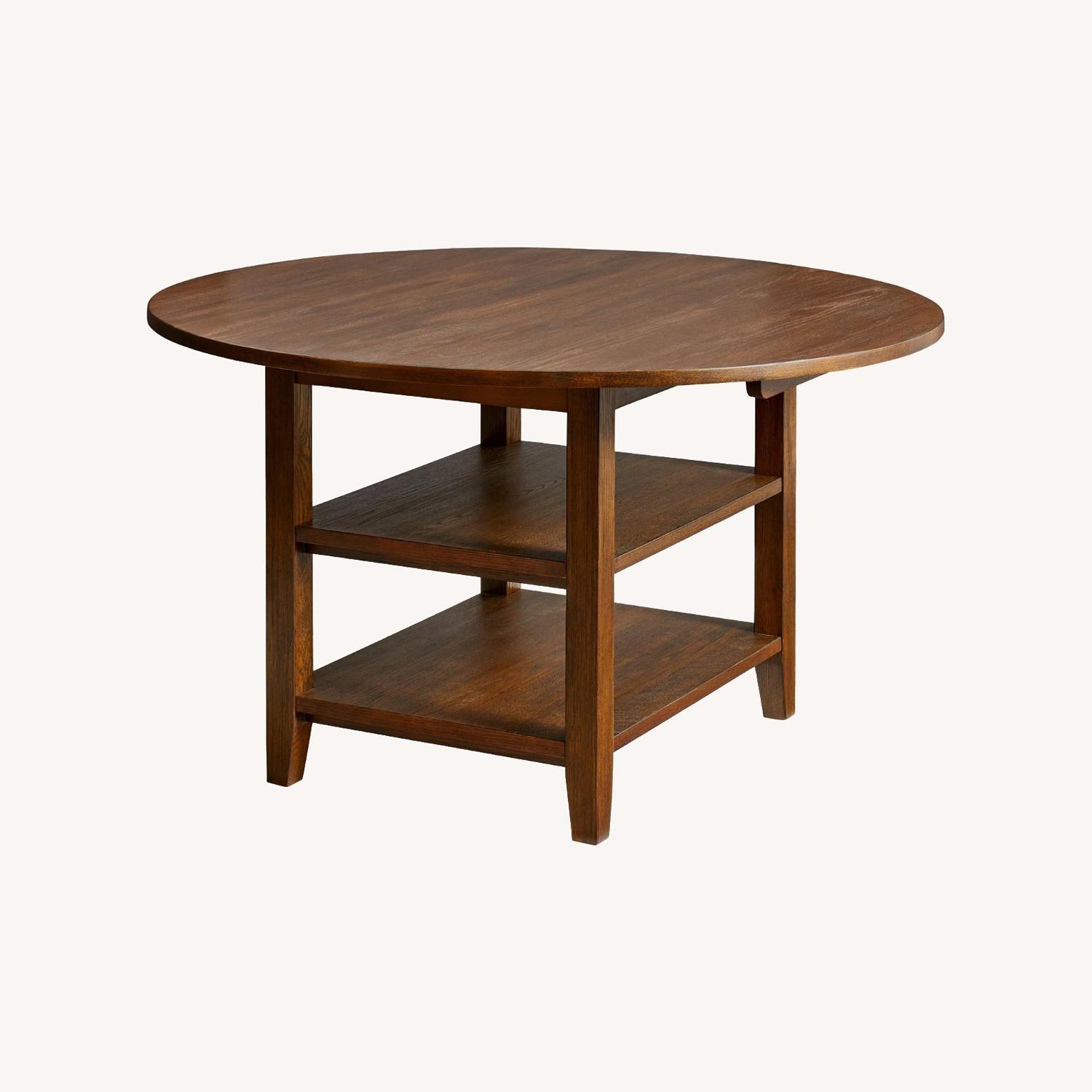 Pottery Barn Amherst Oval Drop Leaf Dining Table - image-0
