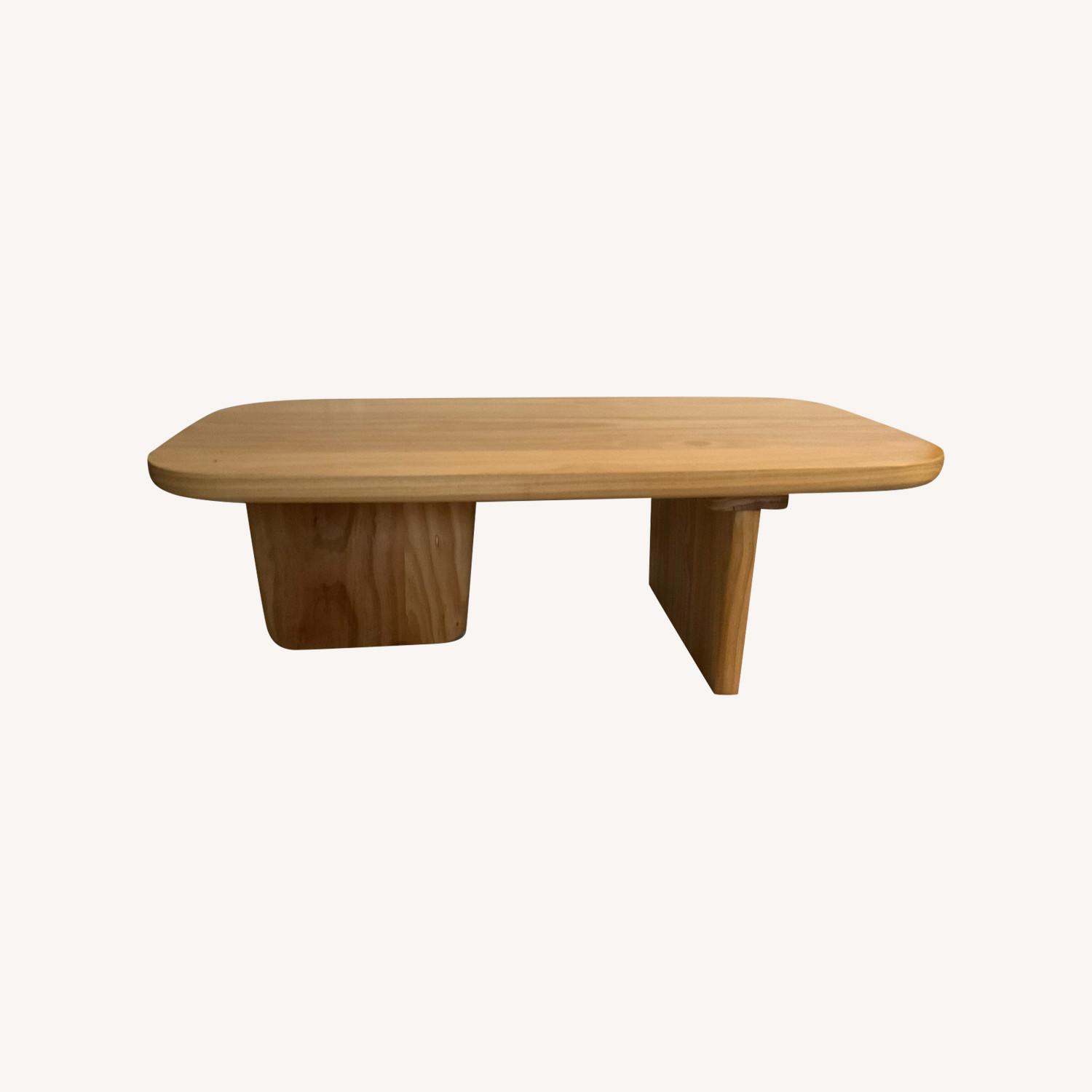 Wood Coffee Table Rectangle-shaped in Natural - image-0