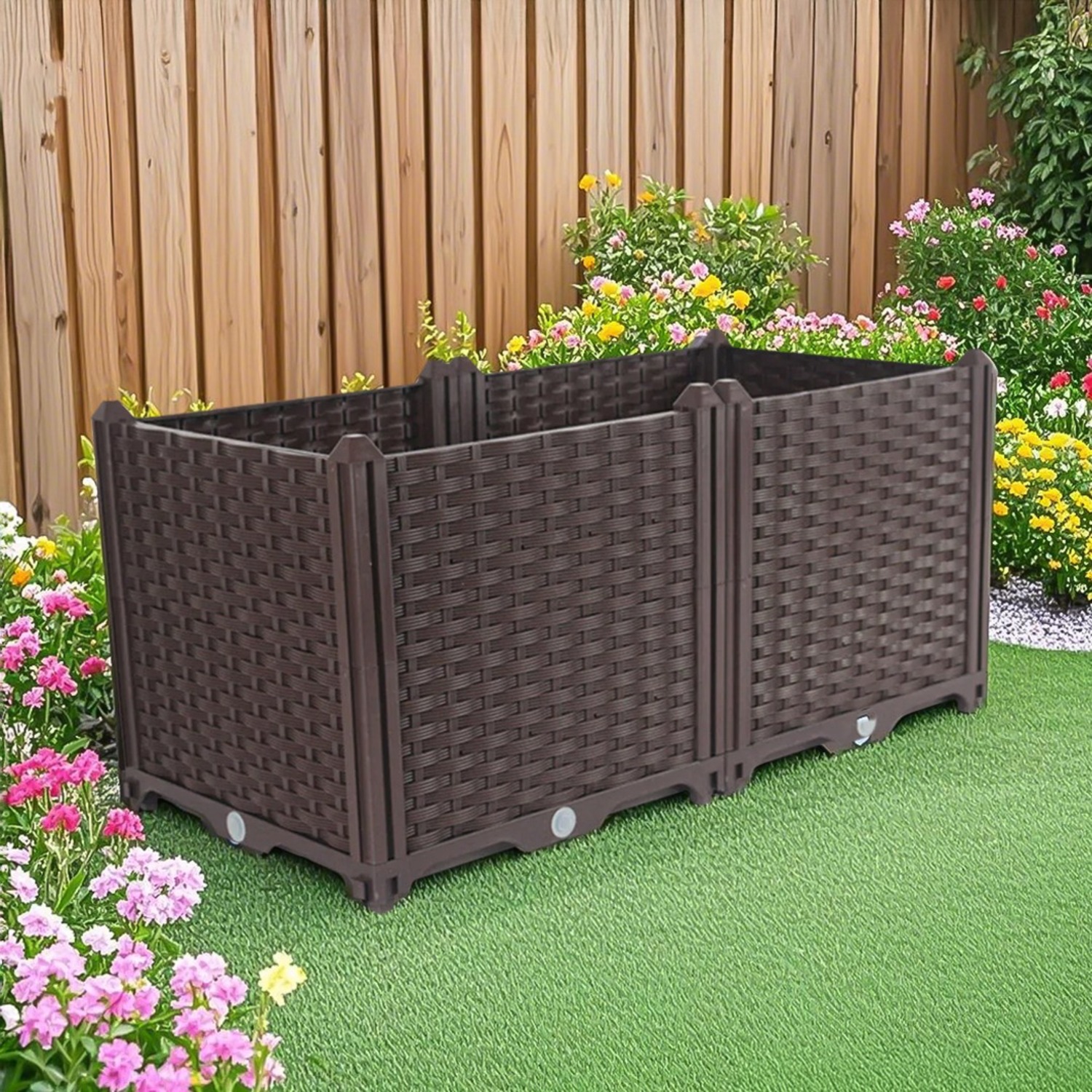 SOGA 80CM Planter Garden Bed Deepen - image-0