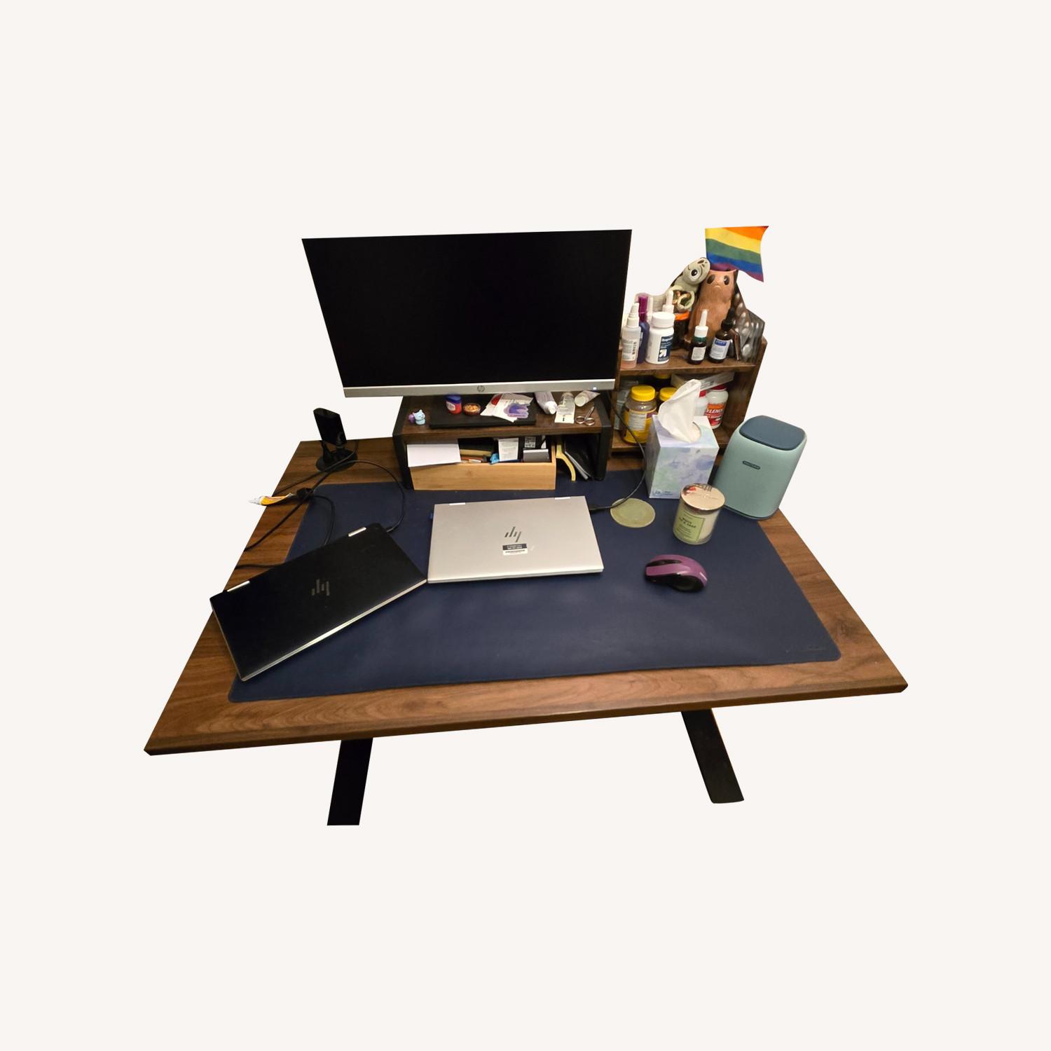 UpLift Standing Desk - Walnut Finish - image-0