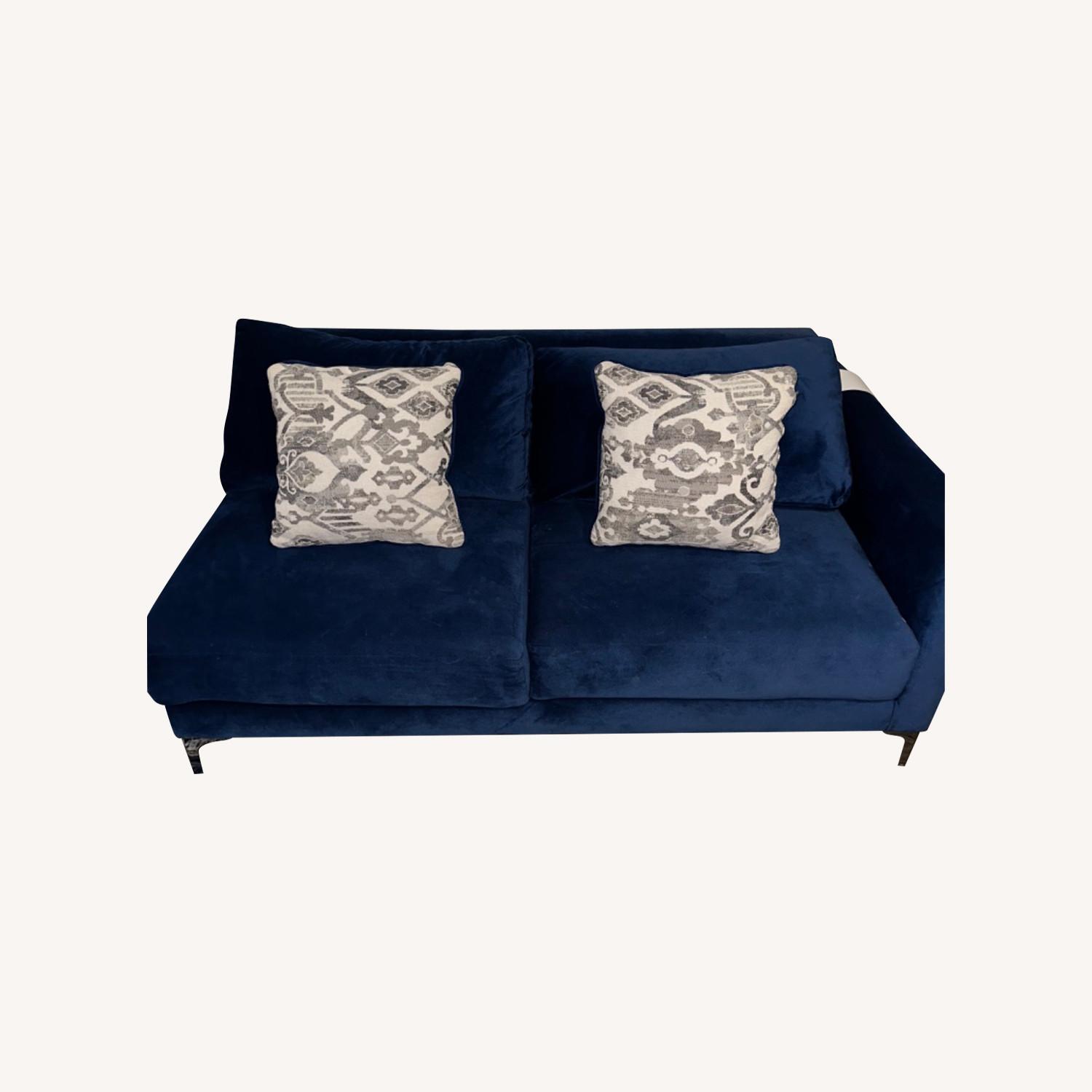 Blue Sectional Sofa - image-0