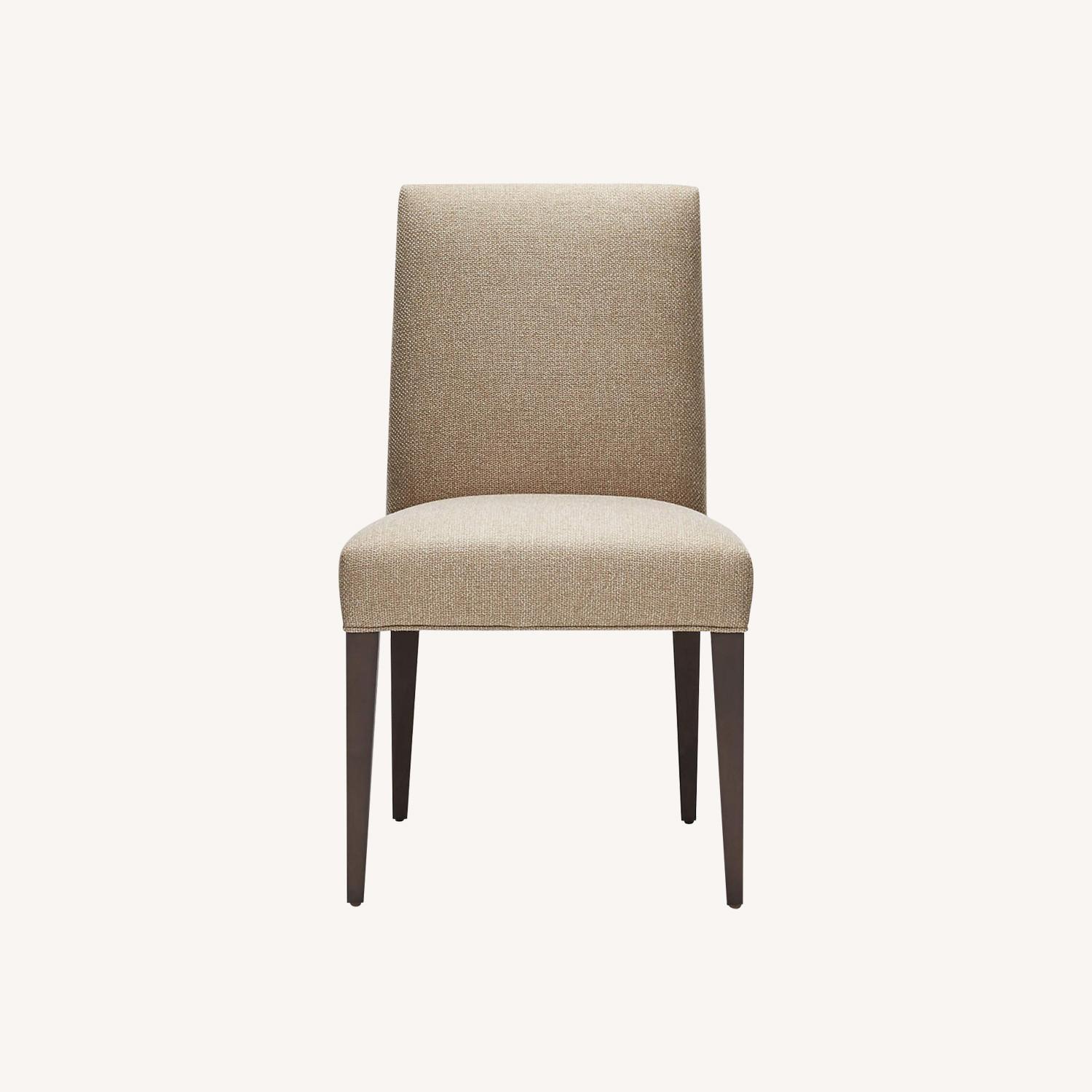 Crate & Barrel Miles Upholstered Dining Chairs - image-0