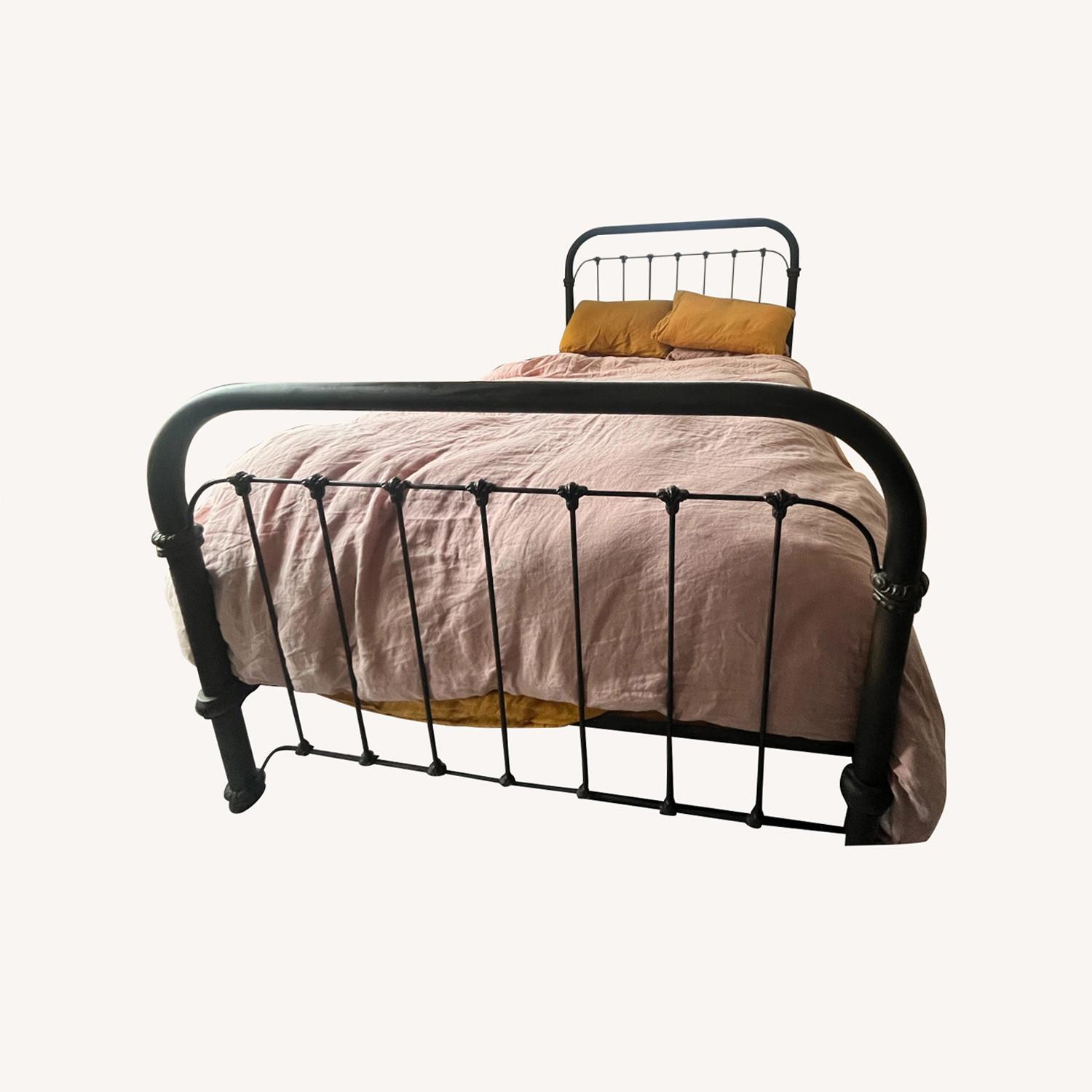 Queen Vintage Cast Iron Bed Frame - AptDeco
