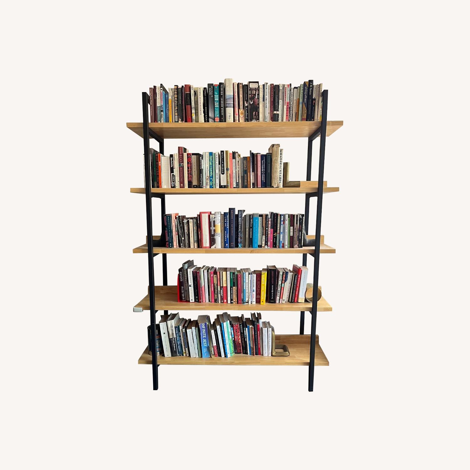 Castlery Rubber Wood Industrial Bookshelf - image-0