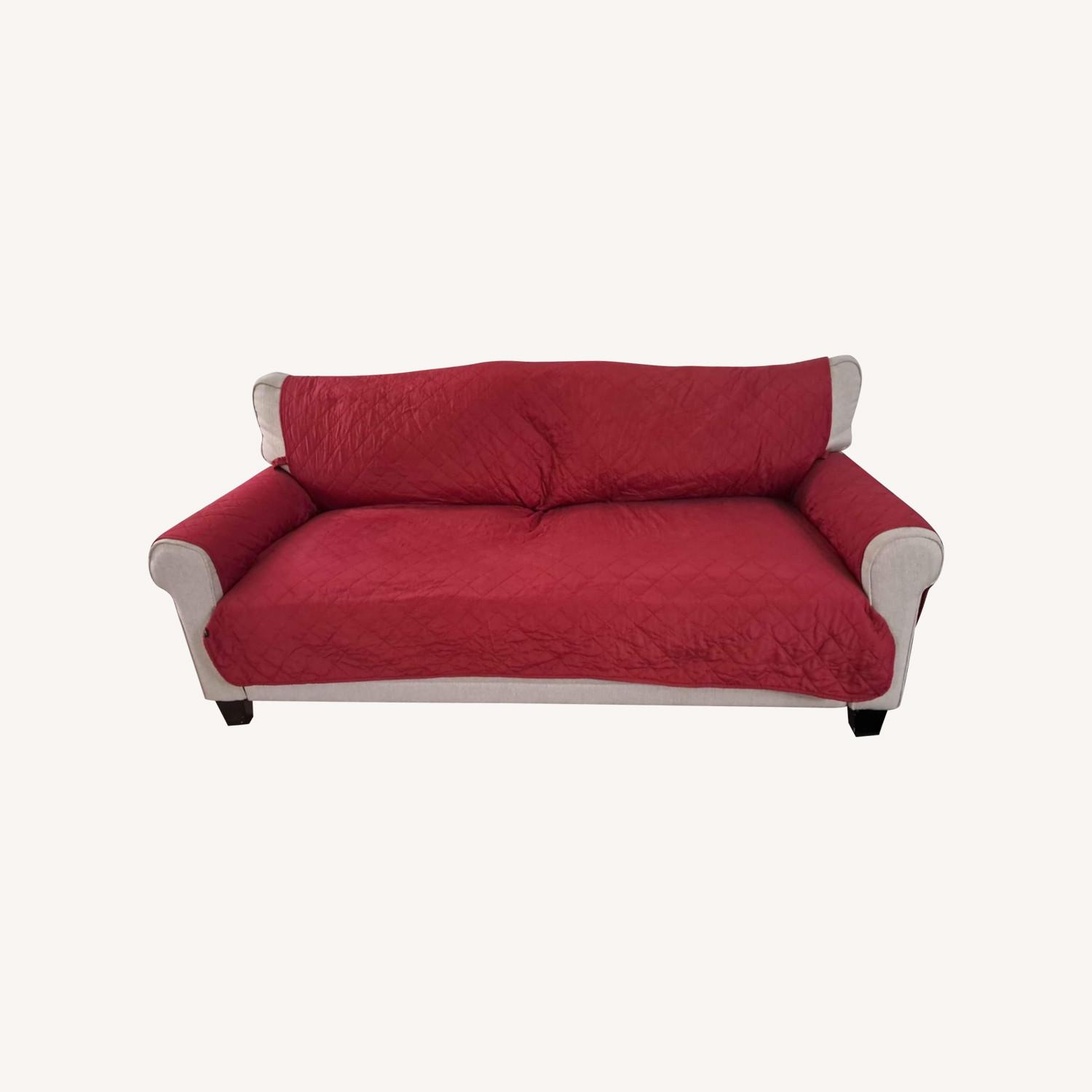 Large Size Two Seater Sofa Fabric - image-0