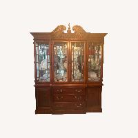 Victorian Style Wooden China Cabinet
