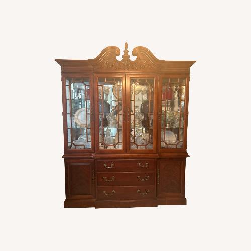 Used Victorian Style Wooden China Cabinet for sale on AptDeco