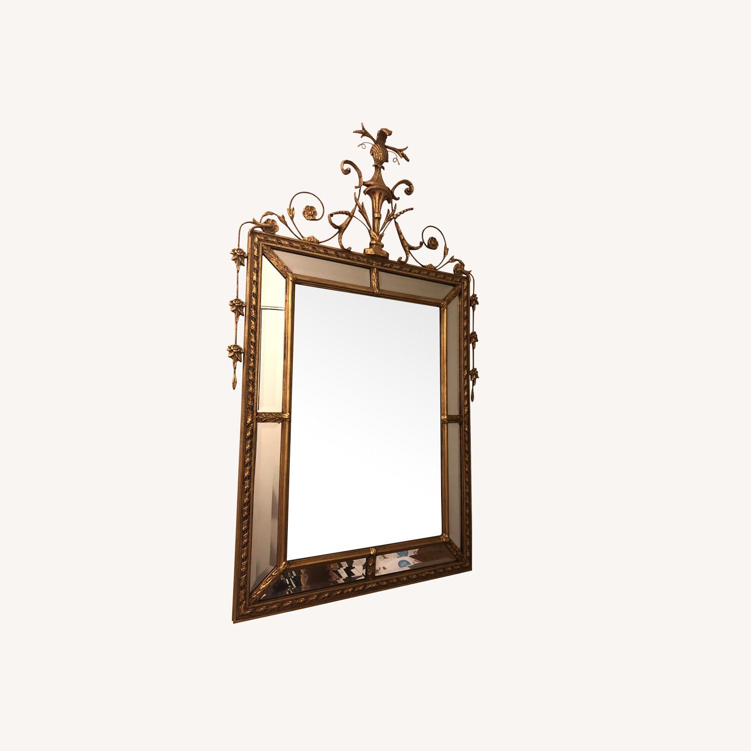 Large Gold Gilded Mirror with Intricate Design - image-0