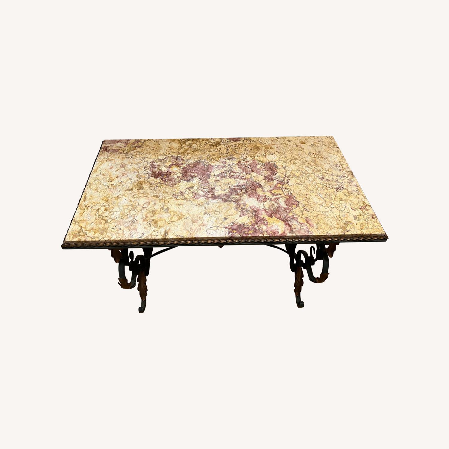 ABC Carpet & Home French Marble Top Coffee Table - Thumbnail 3