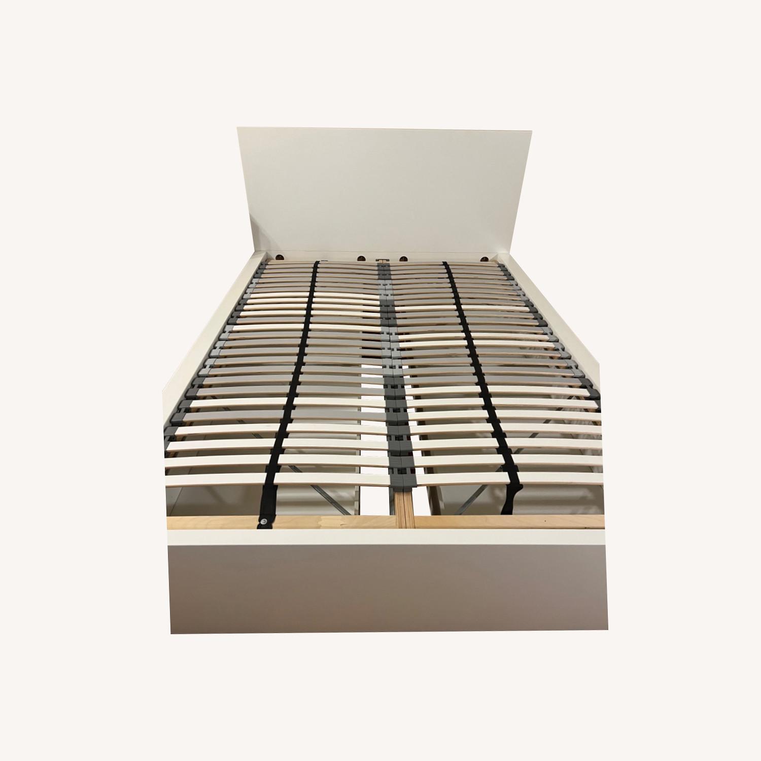 IKEA MALM Full Bed Frame with Storage White - image-0