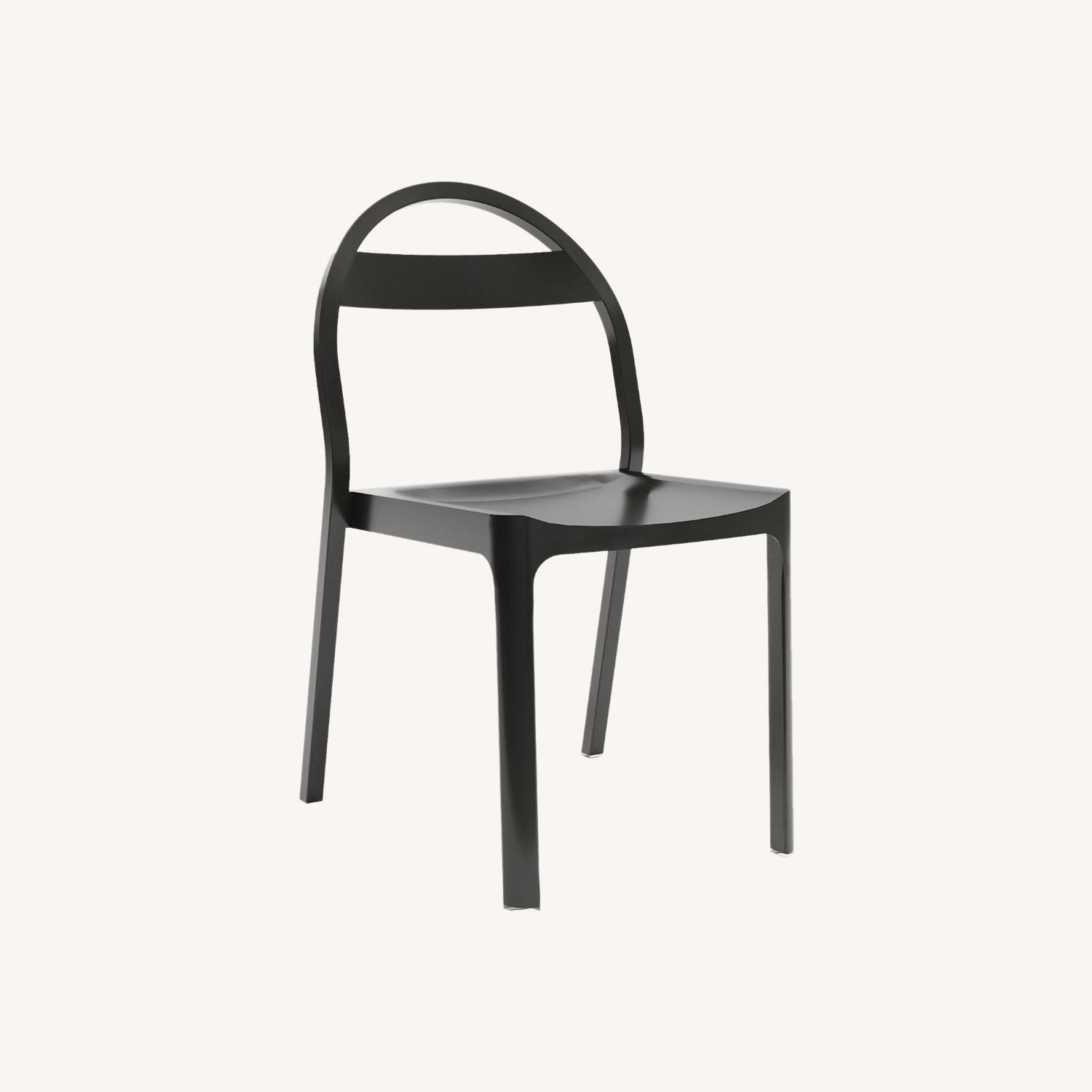 West Elm Gable Metal Stacking Chair-Indoor/Outdoor - image-0