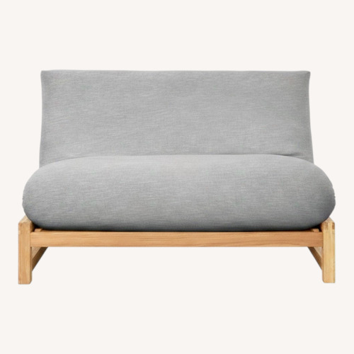 Used Linear - 2 Seater Solid Oak Double Sofa Bed V3 for sale on AptDeco