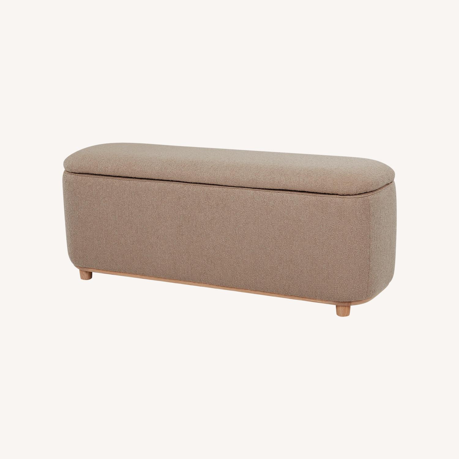 Article Maribo 48" Storage Ottoman -Sandstone Wool - image-0