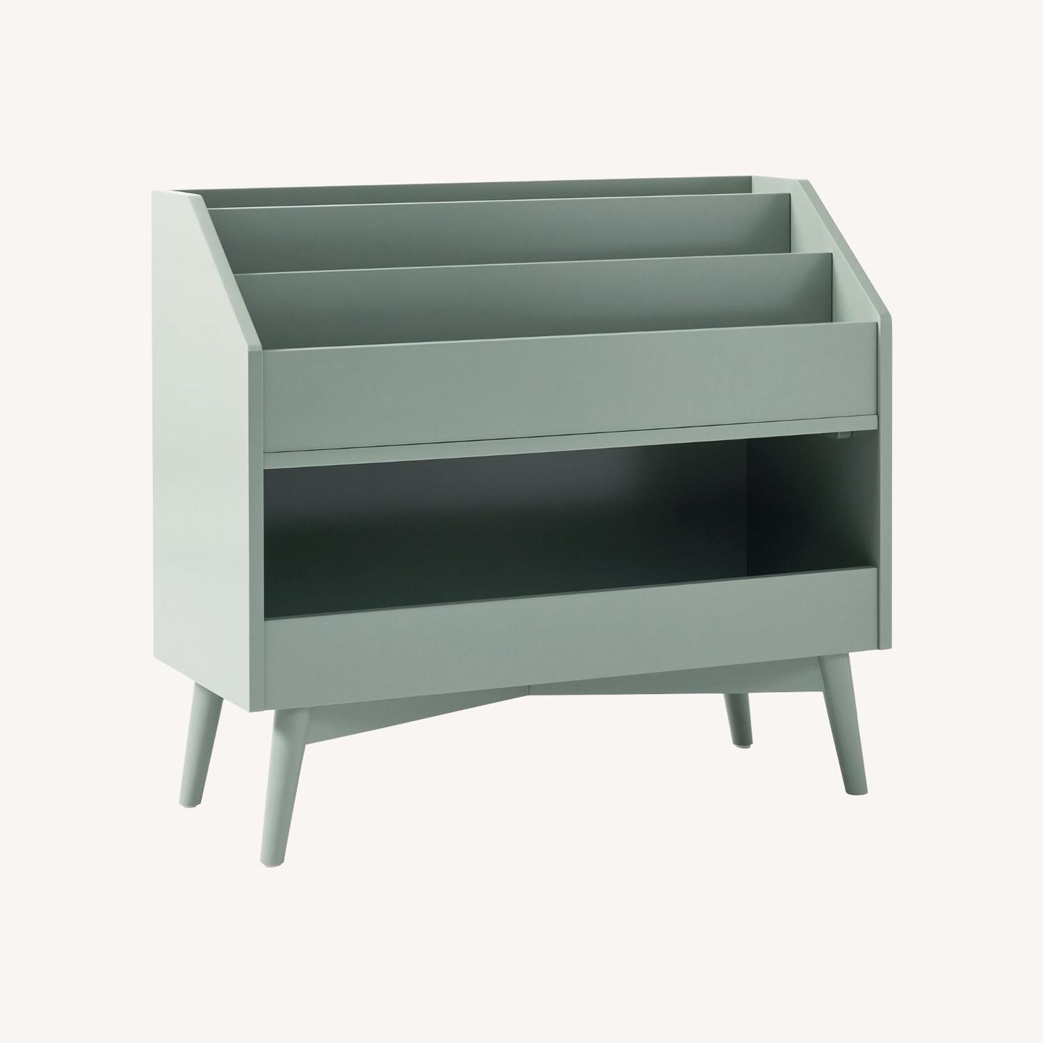 West Elm Mid-Century Toy Dump W Bookrack - image-0