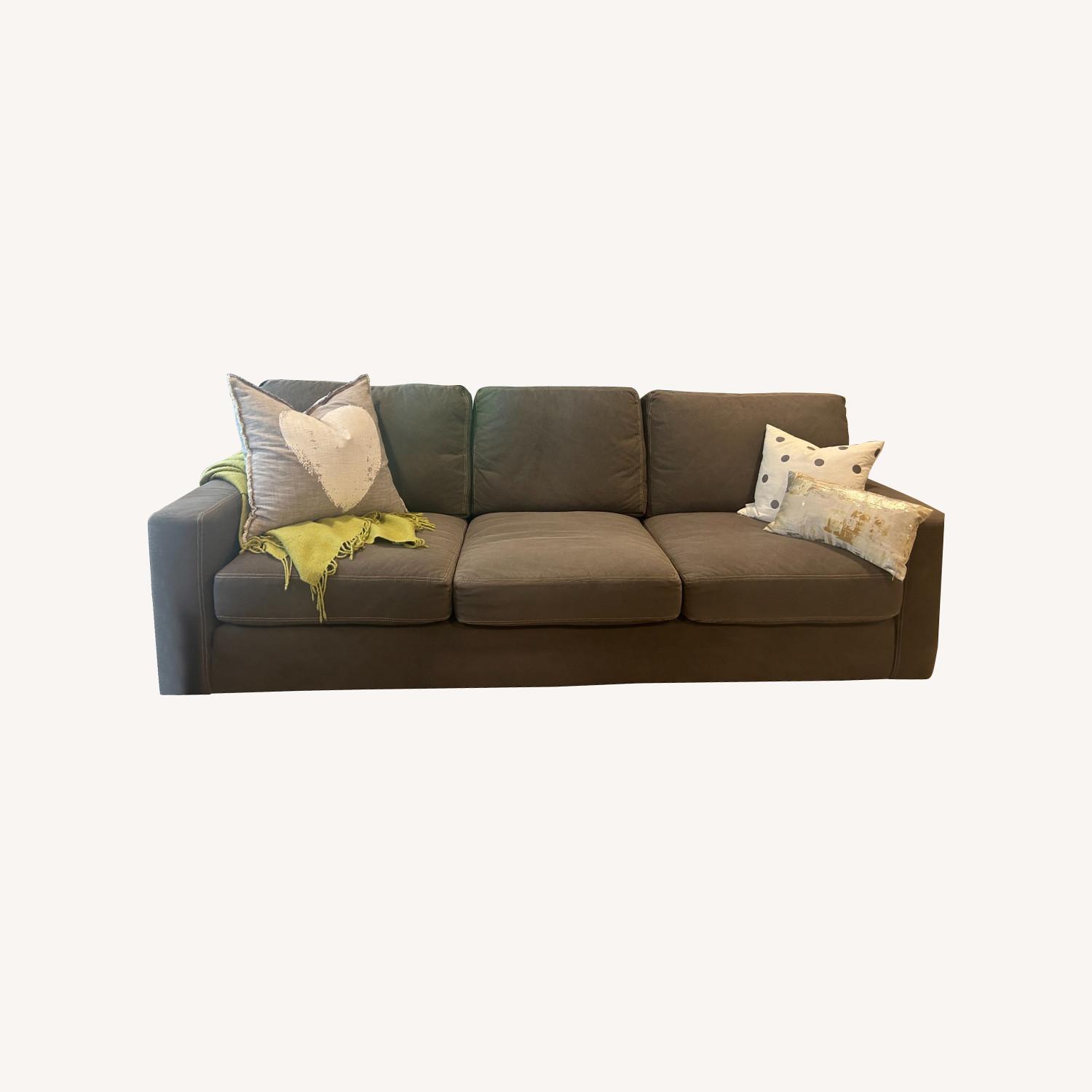 Klaussner Homestead Gray Denim Sofa - image-0