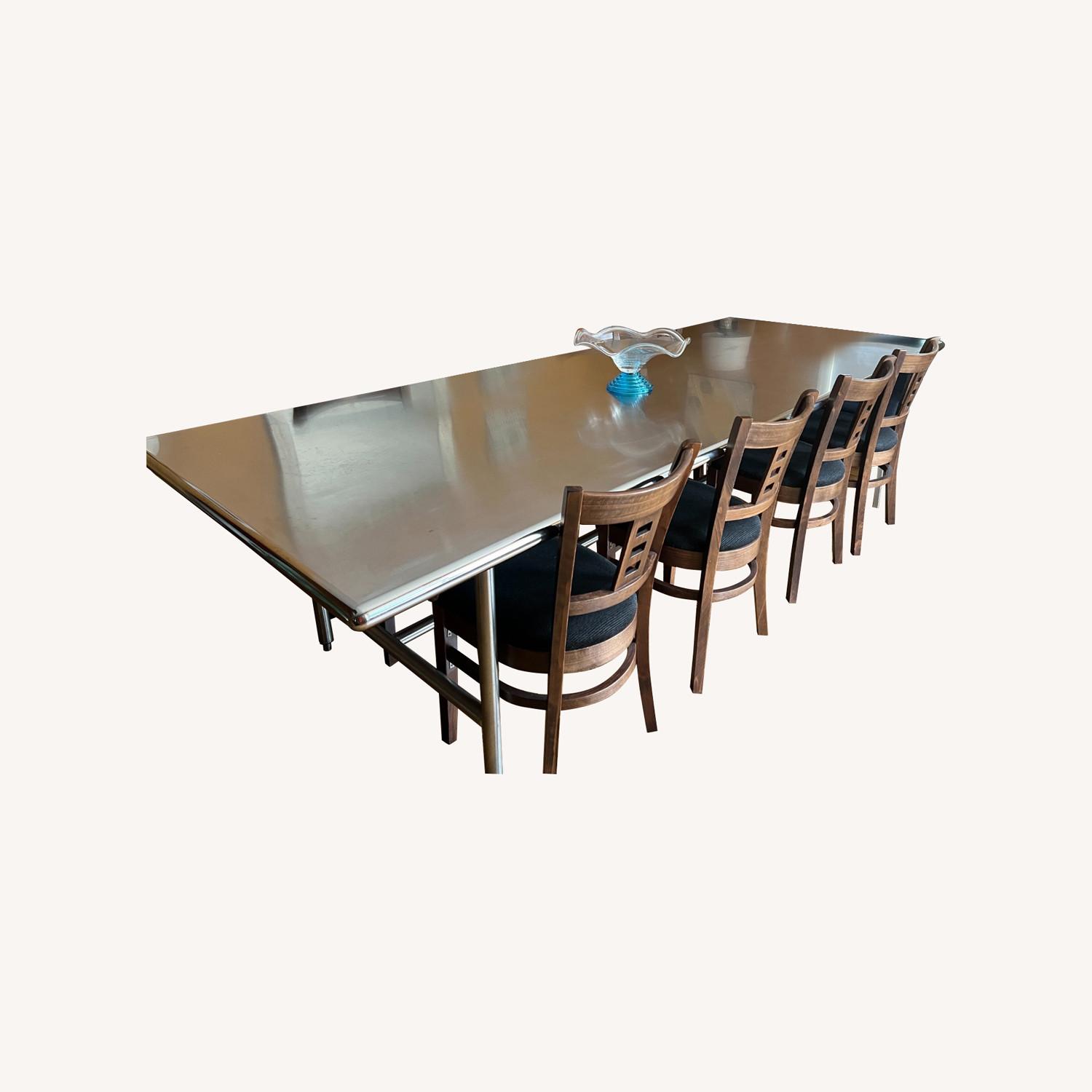 Custom Made Stainless Steel Dining Table - image-0