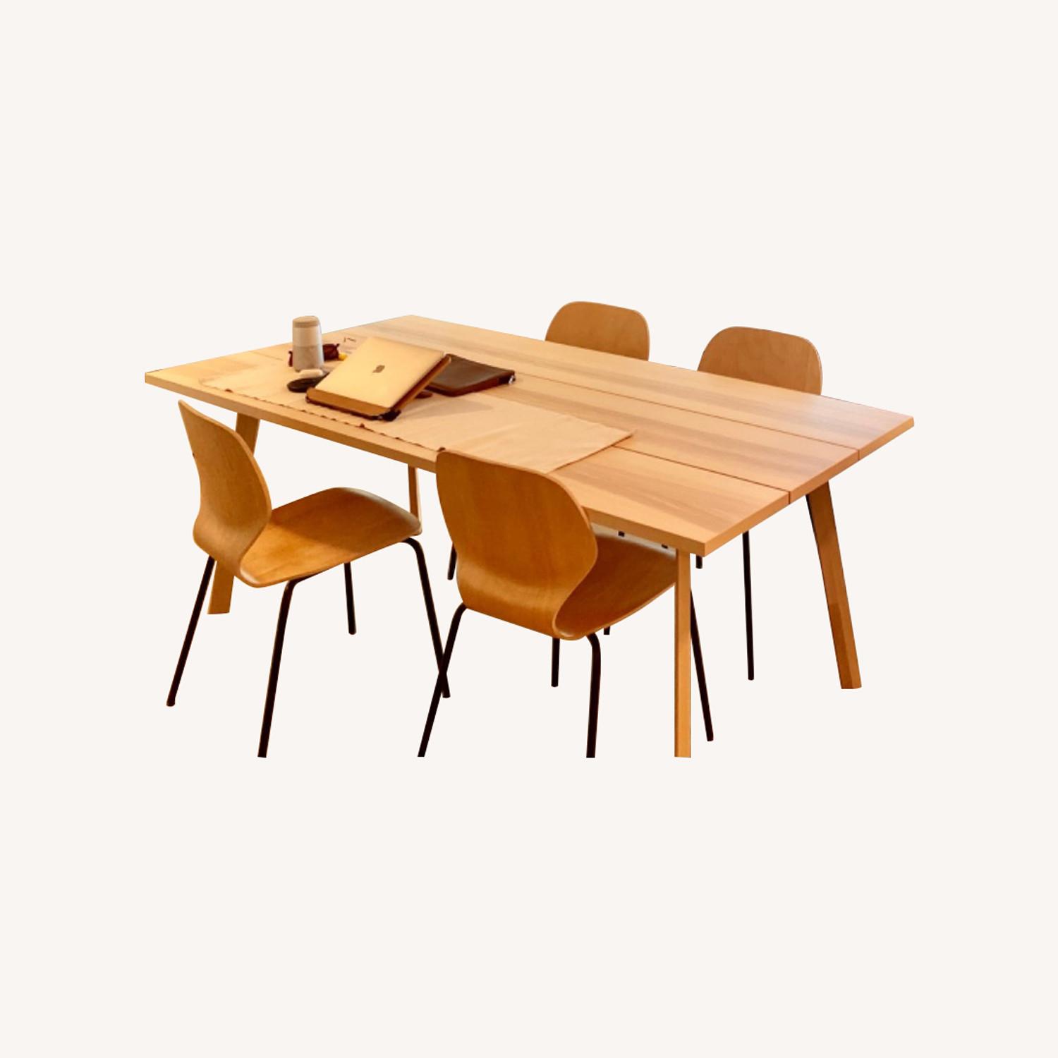 IKEA Wood and Metal Dining Table Set - image-0