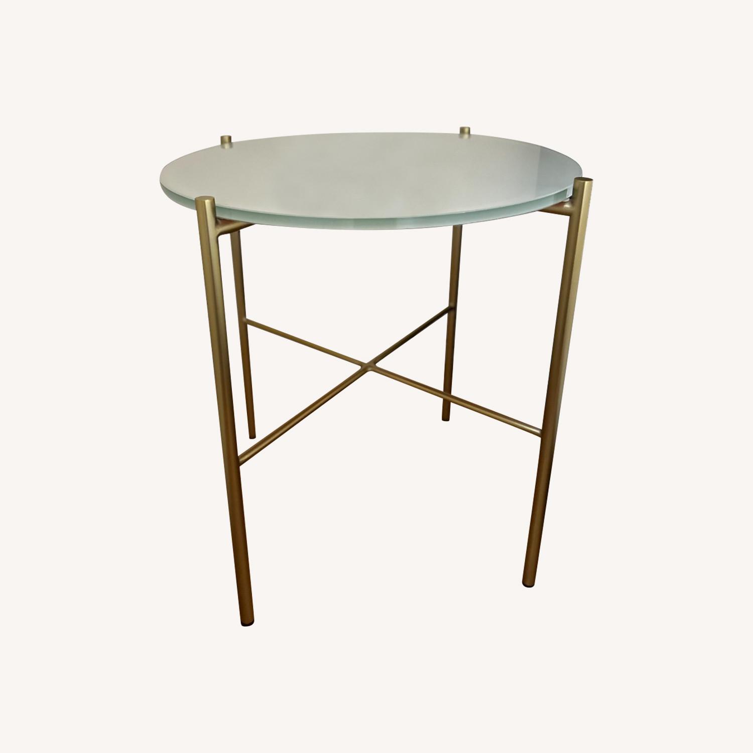 Silicus Light Gray Side Table - image-0