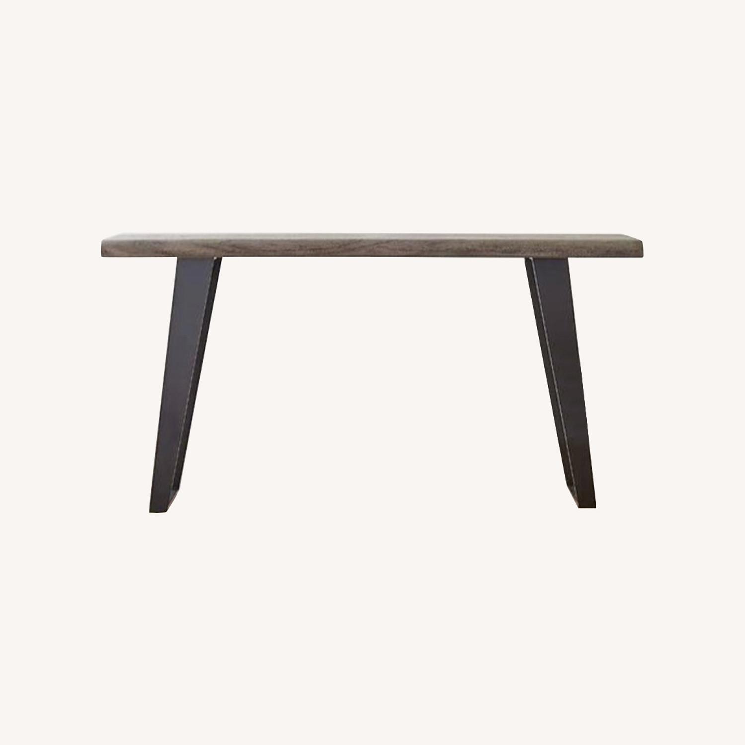 Crate & Barrel Yukon Gray Console Table - image-0