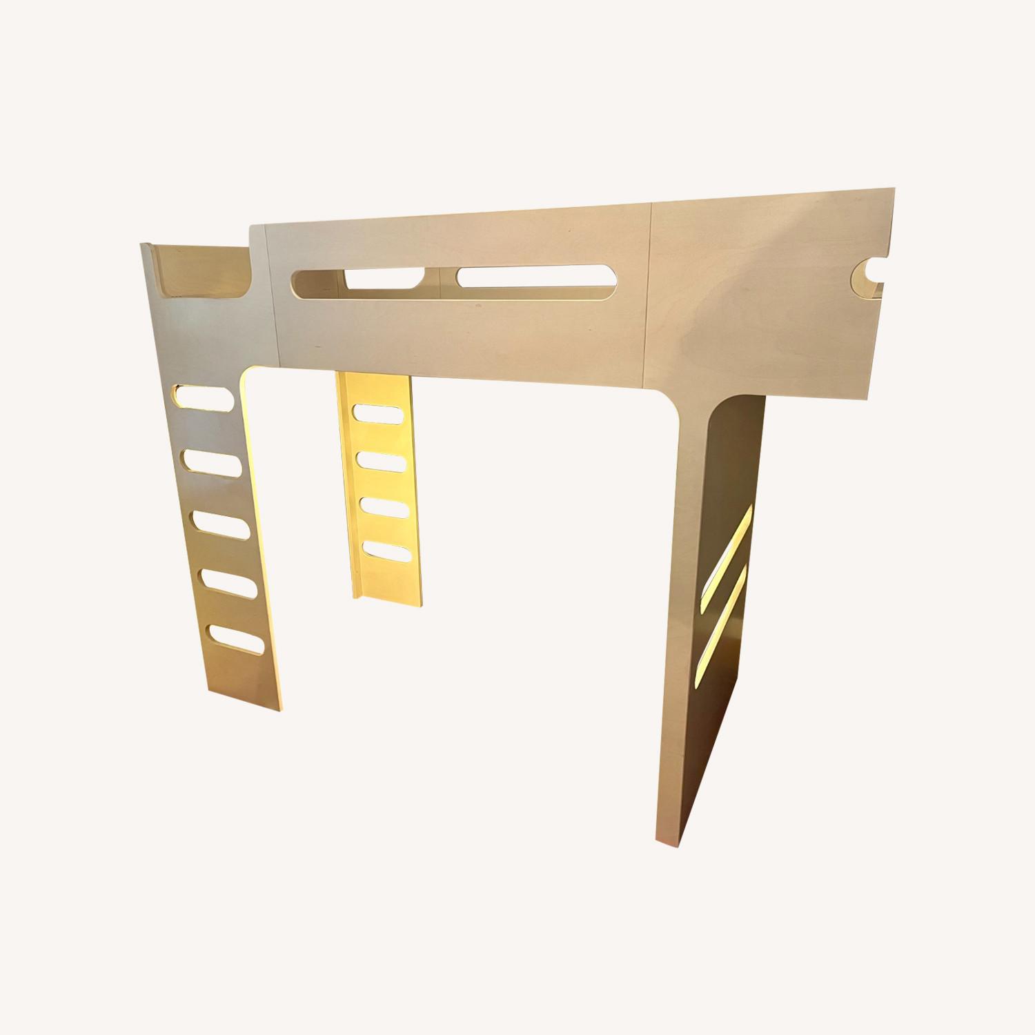 Rafa Kids F Bunk Bed, Natural, and S Shelf - image-0