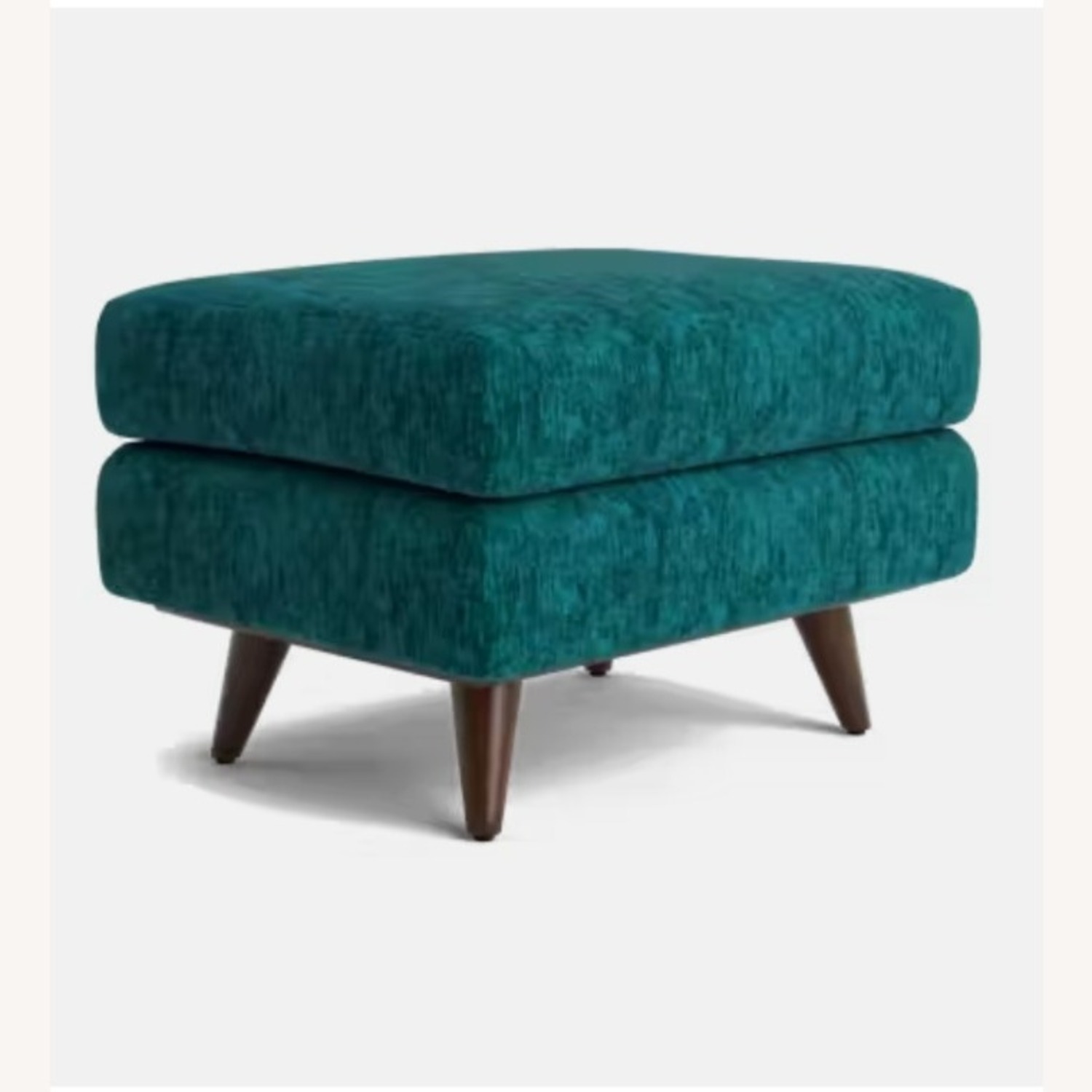 Joybird Hughes Cravery Green Fabric Ottoman - image-0