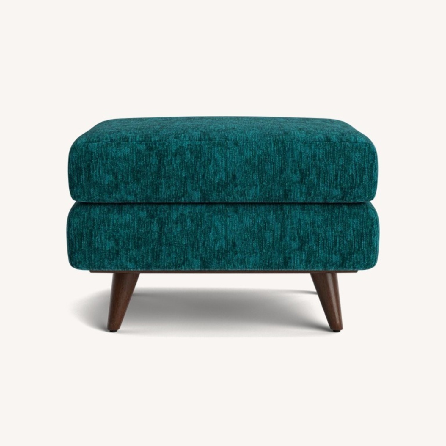 Joybird Hughes Cravery Green Fabric Ottoman - image-3