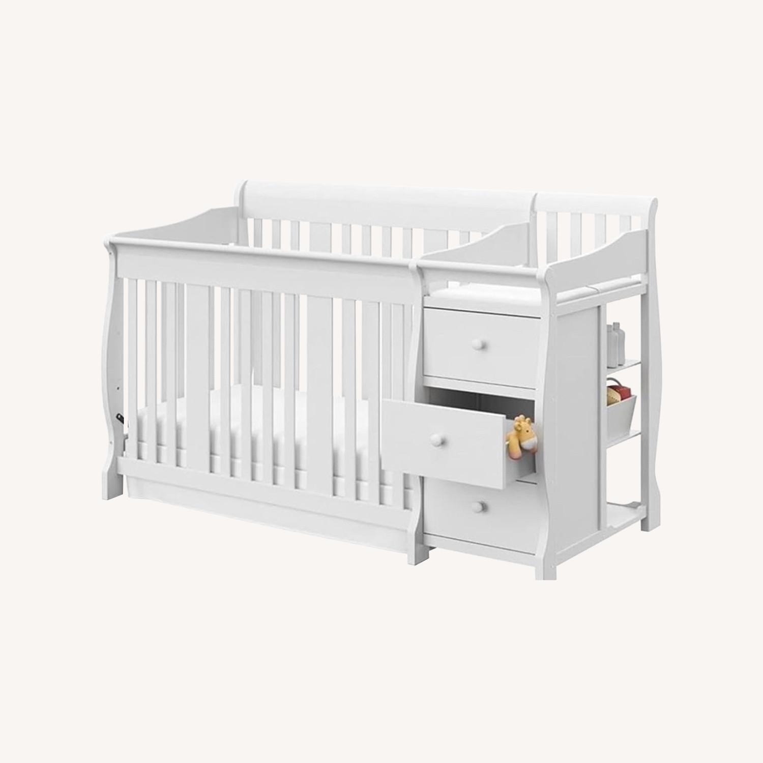 4-in-1 Convertible Crib and Changing Table Set - image-0