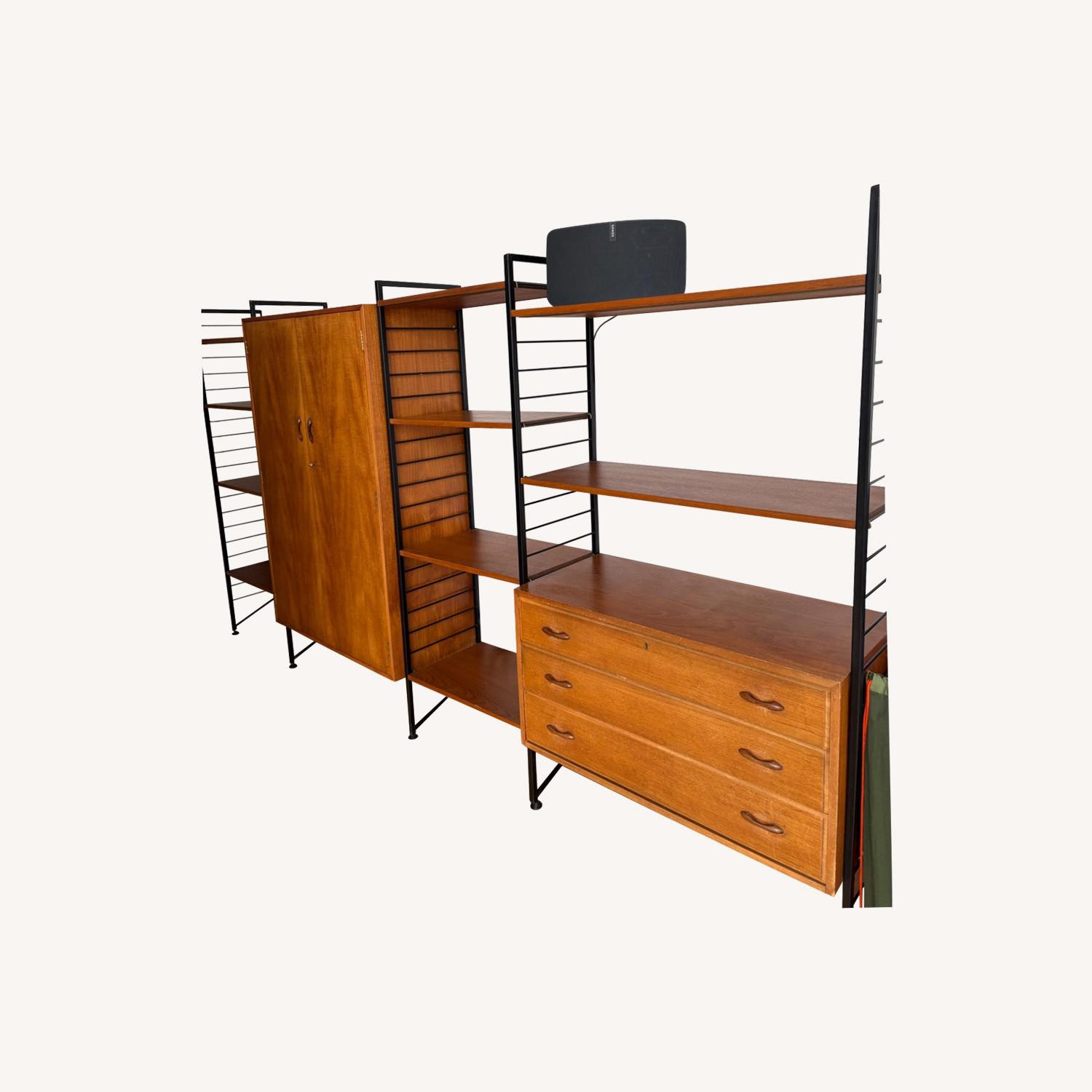 Vintage Mid-Century Ladderax Shelving System - image-0