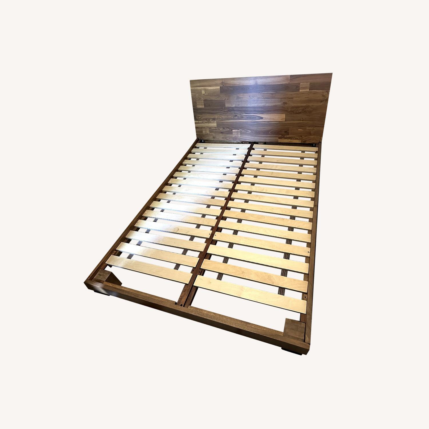 CB2 Dondra Teak Wood Full Bed - image-0