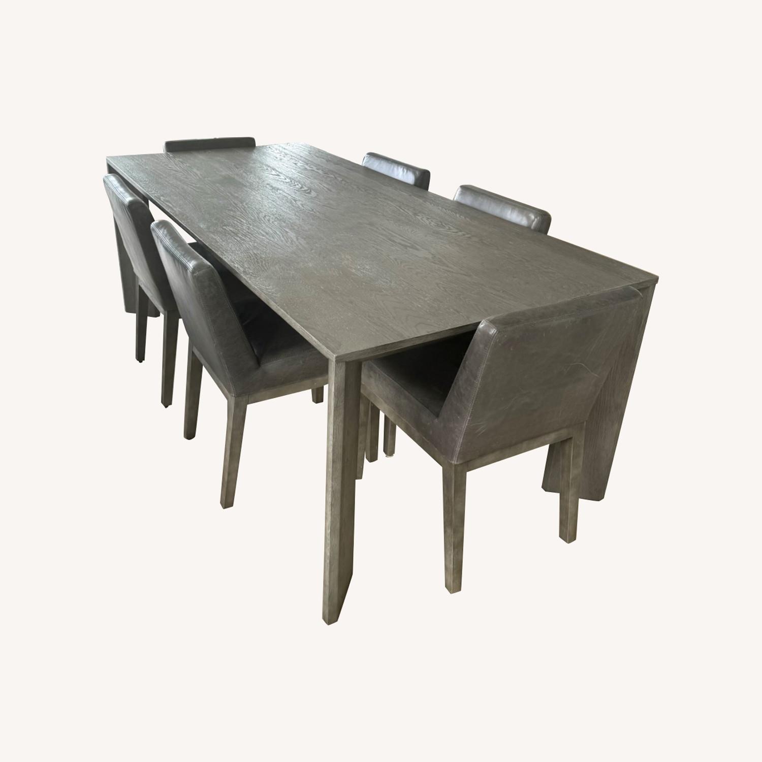 Restoration Hardware 72 Dining Table /6 Chairs - image-0