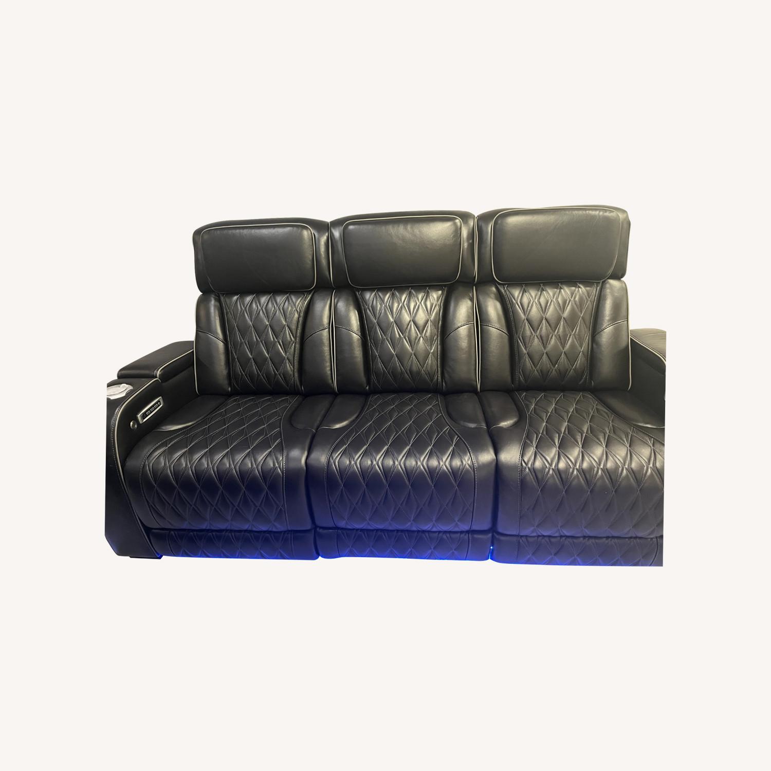 Ashley Furniture Black Power Reclining and Charging Sofa - image-0