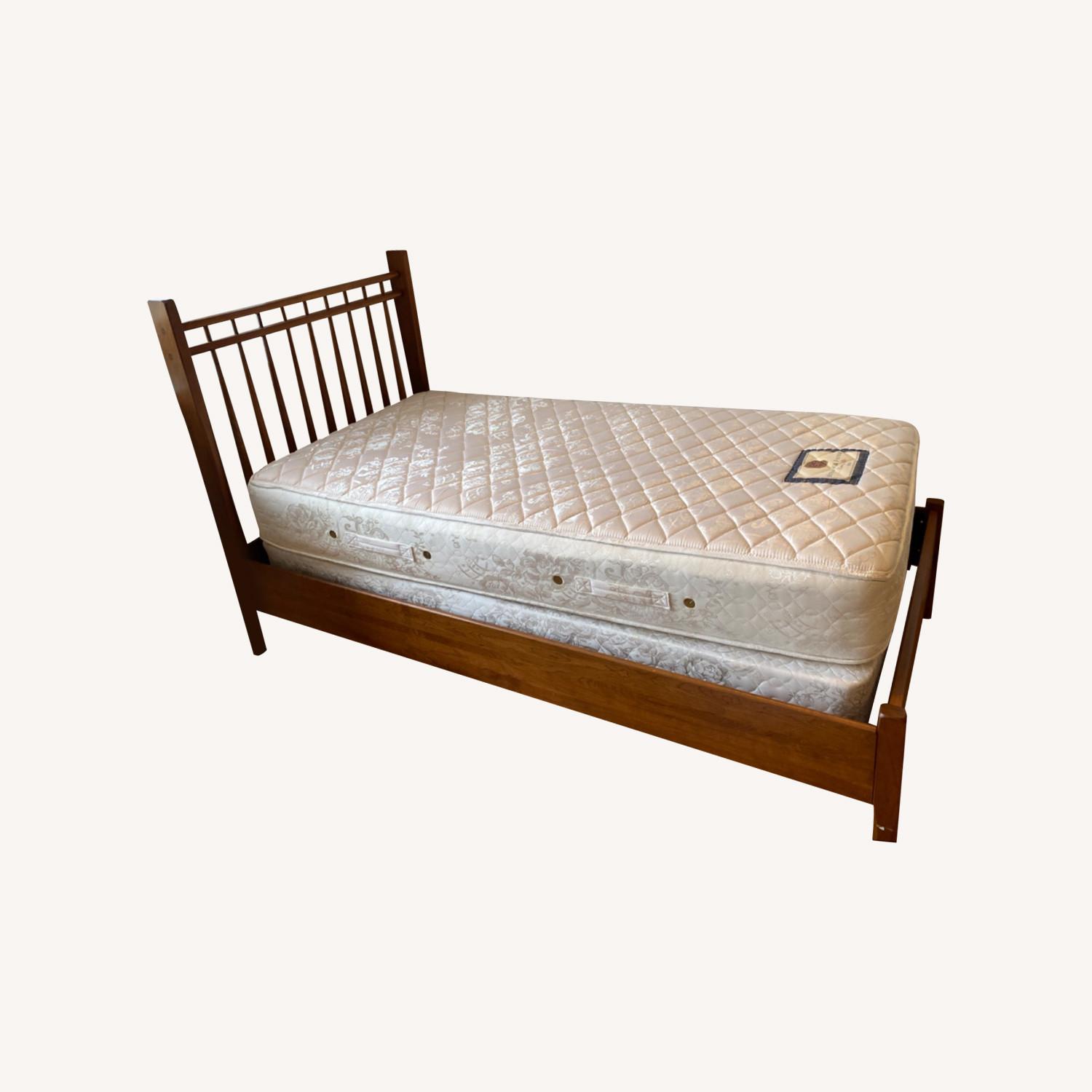 Solid Cherrywood Twin Bed Frame - image-0