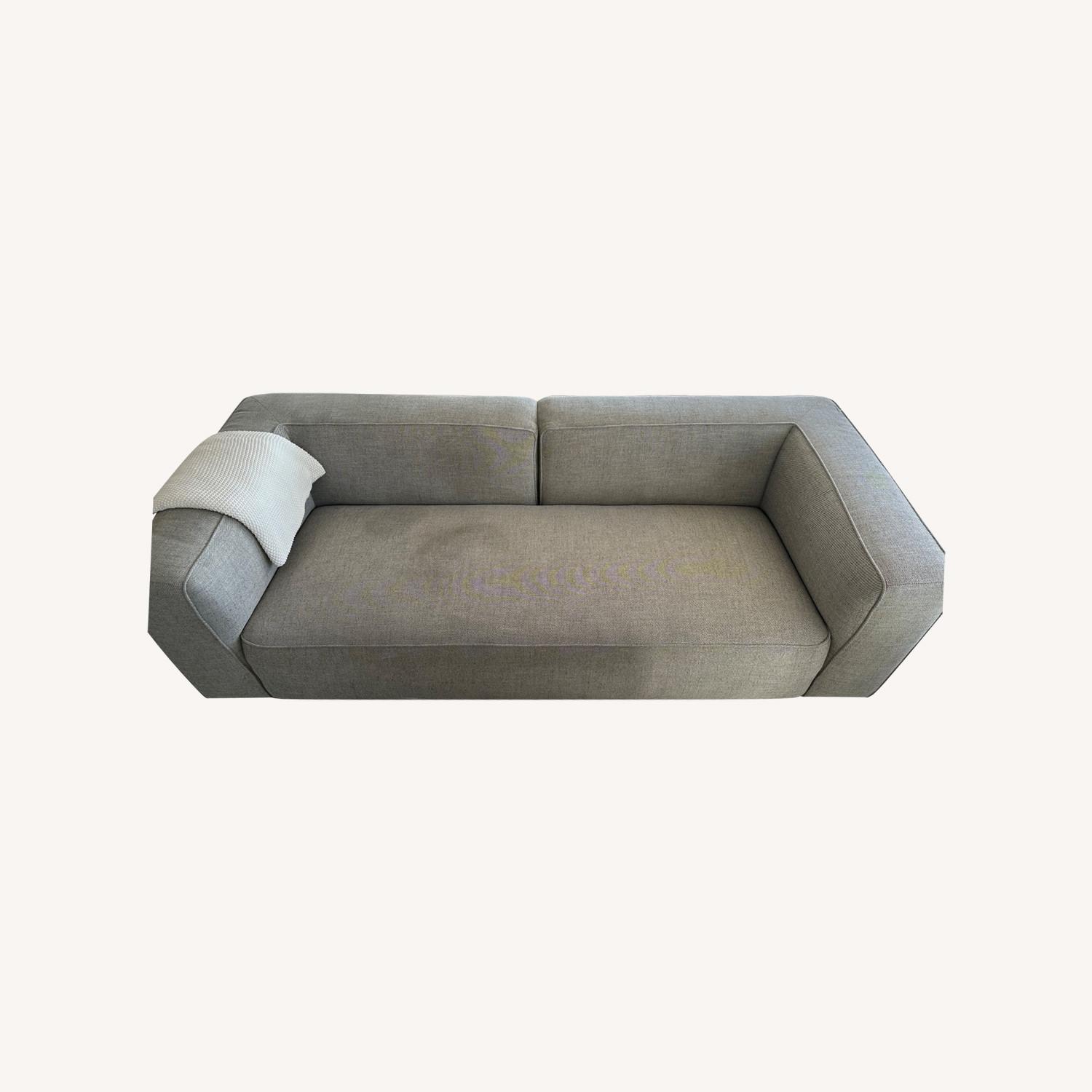 CB2 Stone Sofa - AptDeco