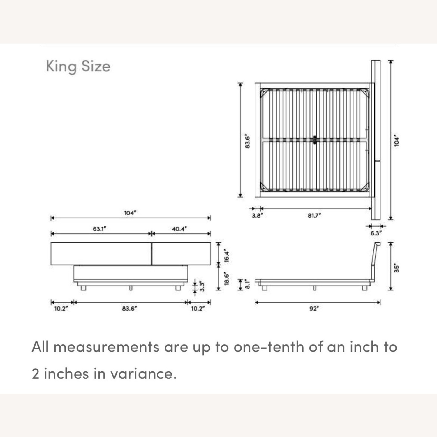 Rove Concepts King Bed Frame Wood - image-12