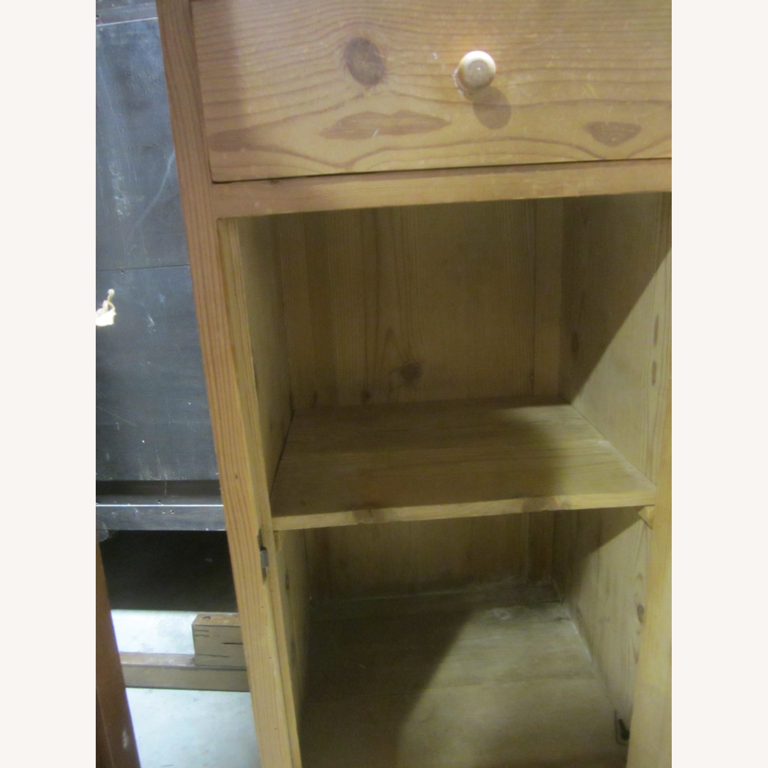 Vintage Handmade Cabinet Solid Repurposed Wood - image-13