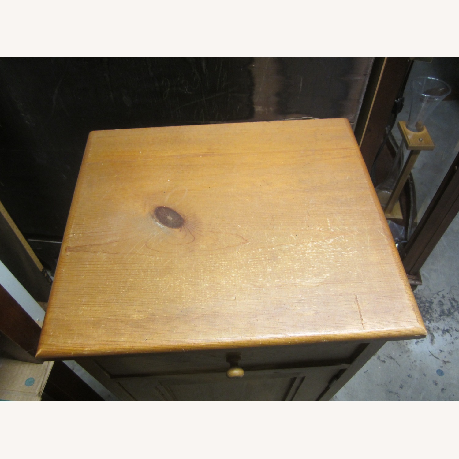 Vintage Handmade Cabinet Solid Repurposed Wood - image-8